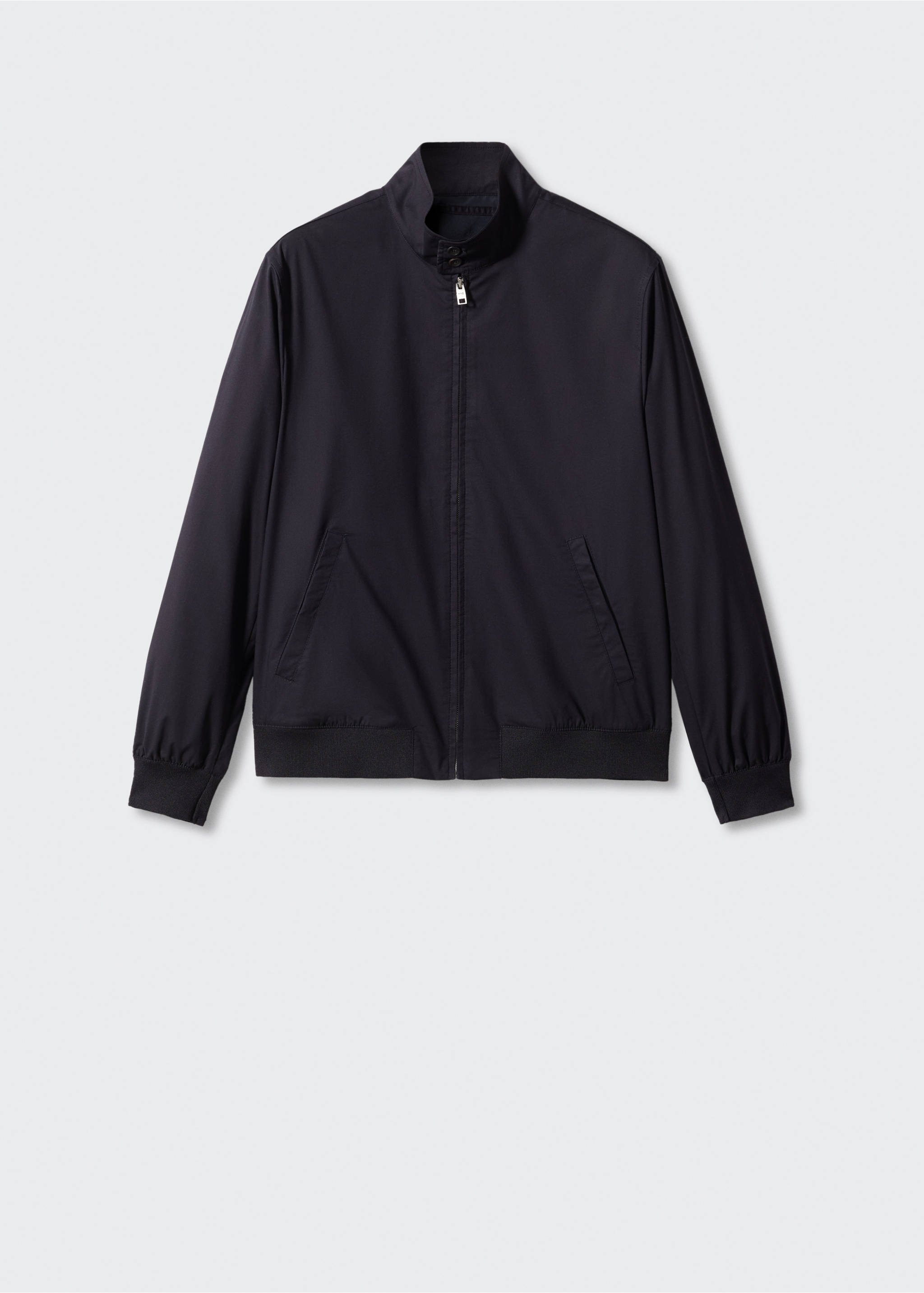 Lightweight fabric bomber jacket - Article without model, Dark Navy. Ref: 57000564-00.