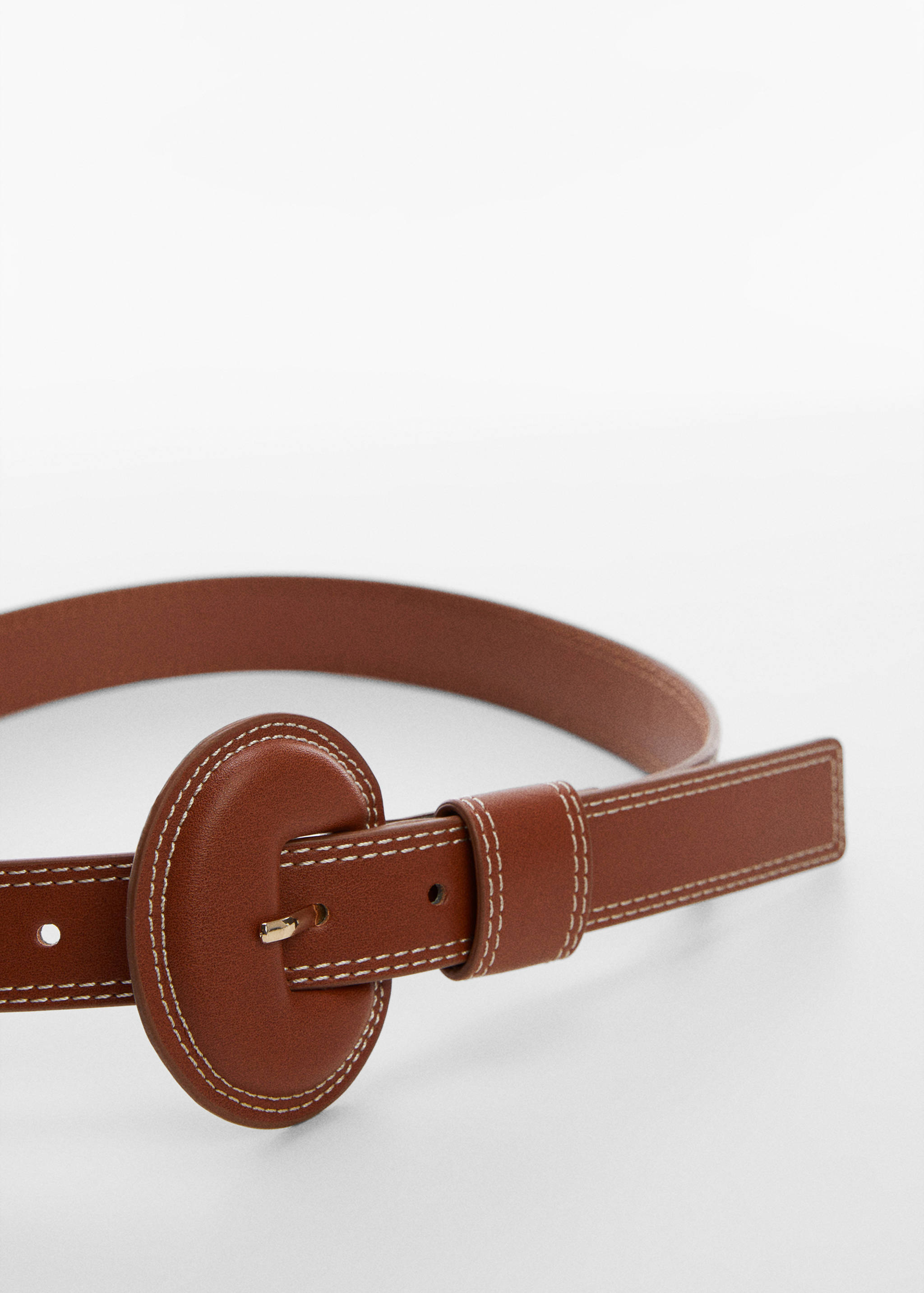 Rounded buckle belt - Medium plane
