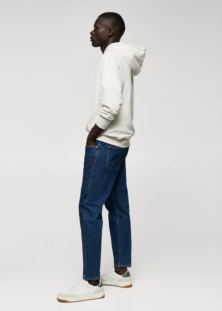 Hoodie cotton sweatshirt — Ecru