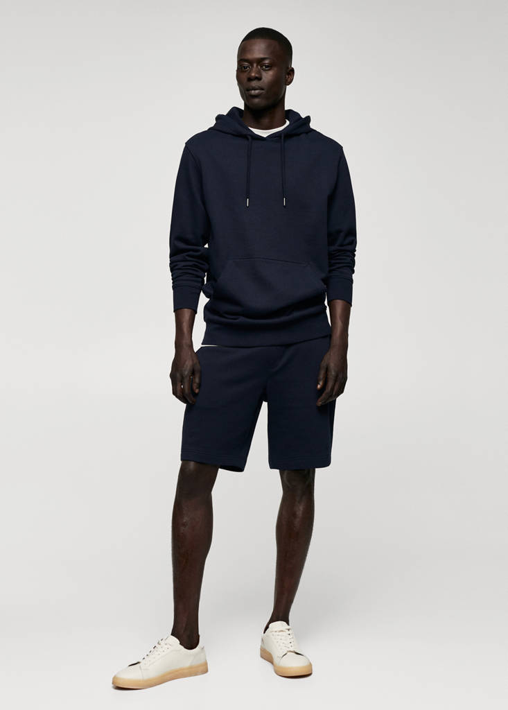 Hoodie cotton sweatshirt — Navy