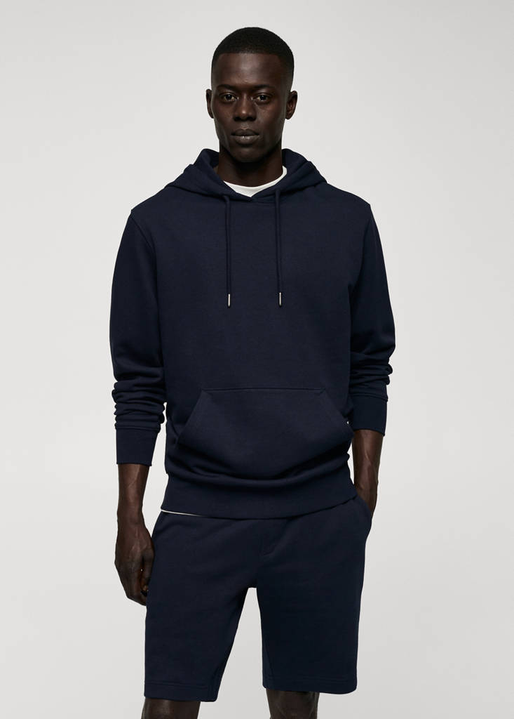 Hoodie cotton sweatshirt — Navy