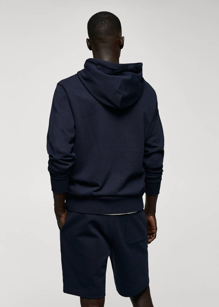Hoodie cotton sweatshirt — Navy