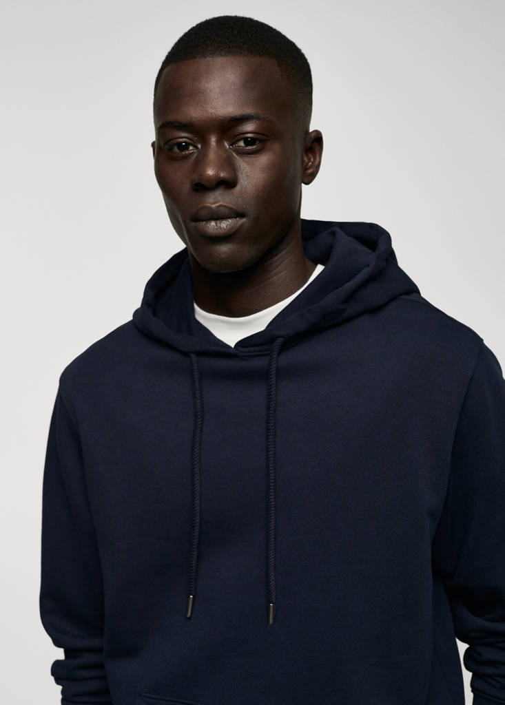 Hoodie cotton sweatshirt — Navy