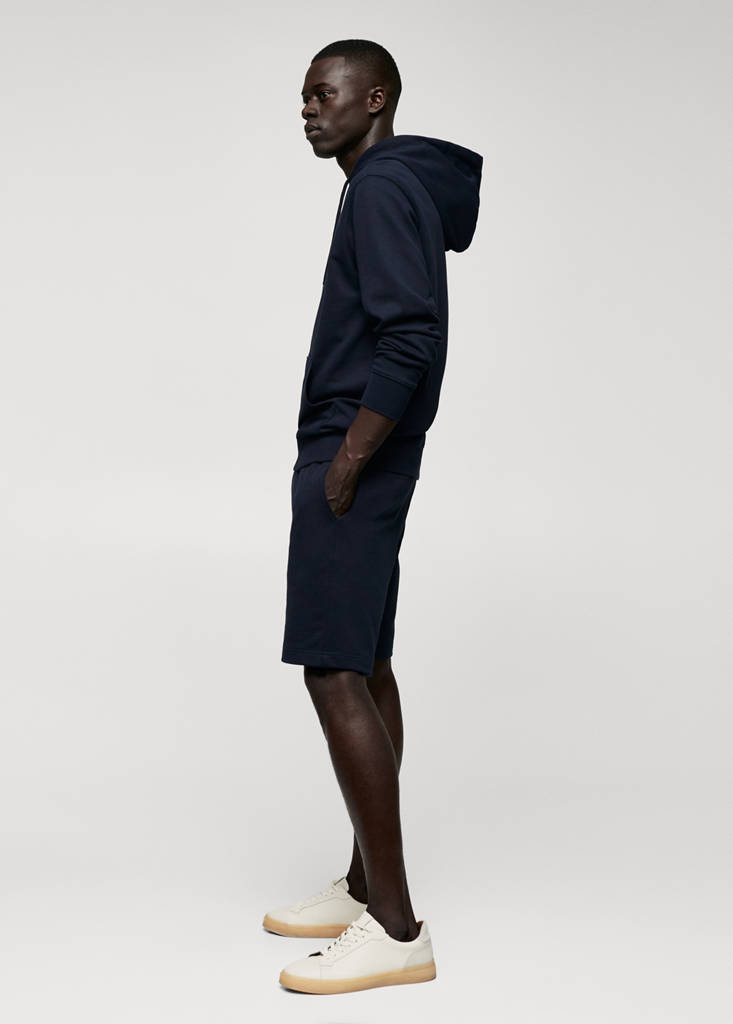 Hoodie cotton sweatshirt — Navy