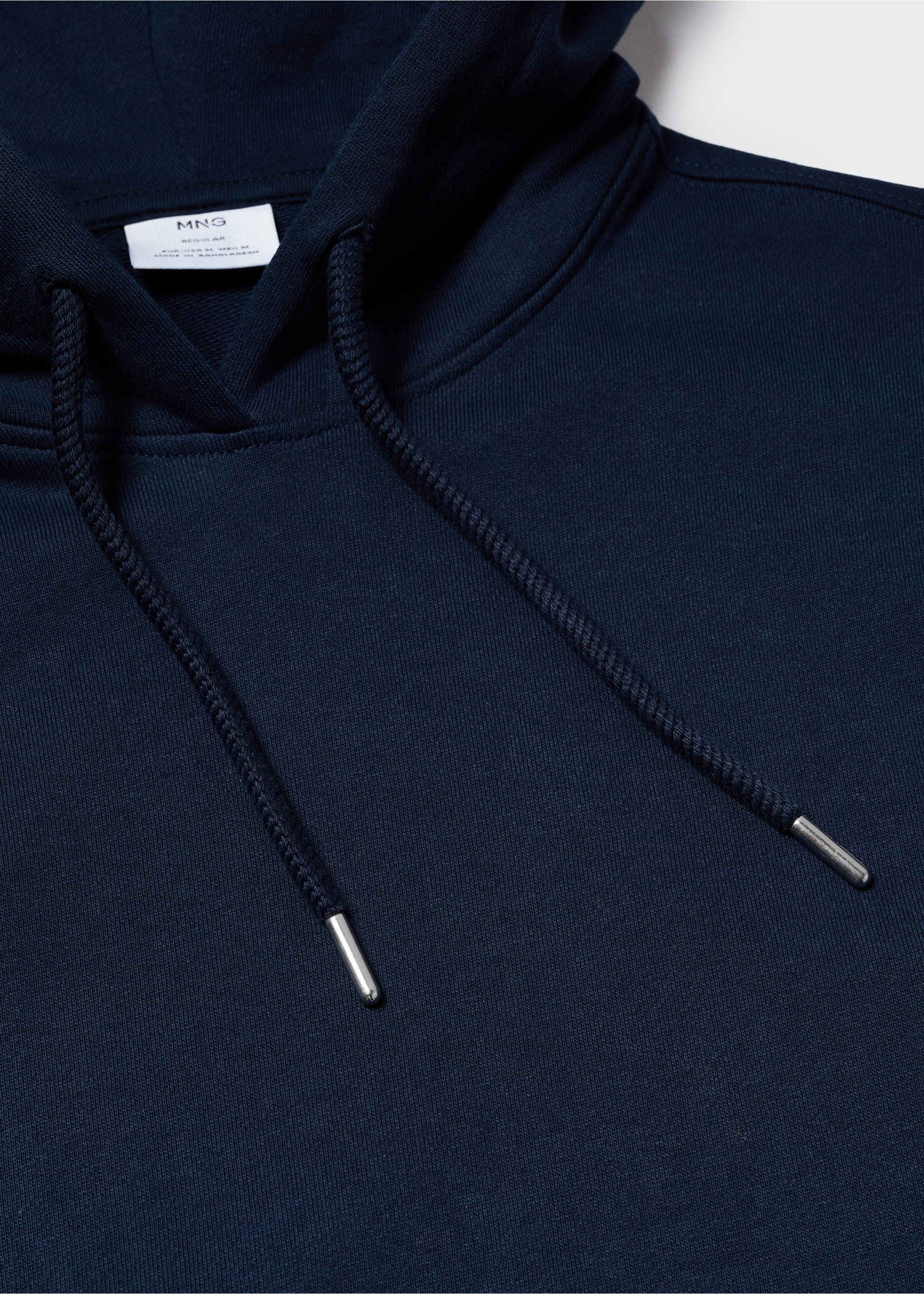 Sudadera algodón capucha - Detalle del artículo 8, Azul marino. Ref: 57000776-00.