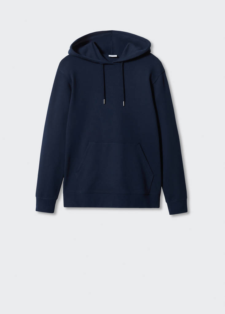 Hoodie cotton sweatshirt — Navy