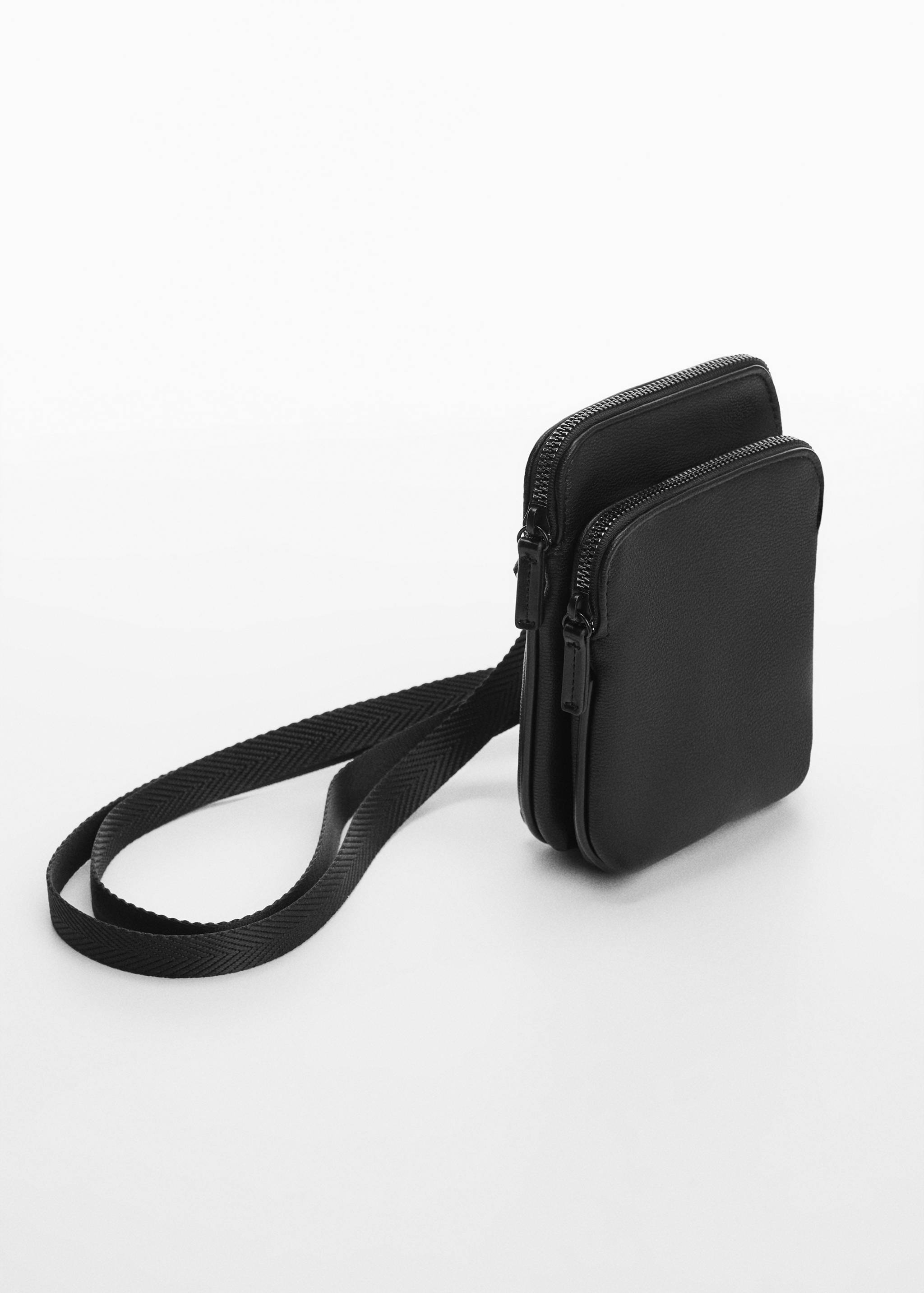Mini-sac bandoulière simili-cuir effet grainé - Plan moyen