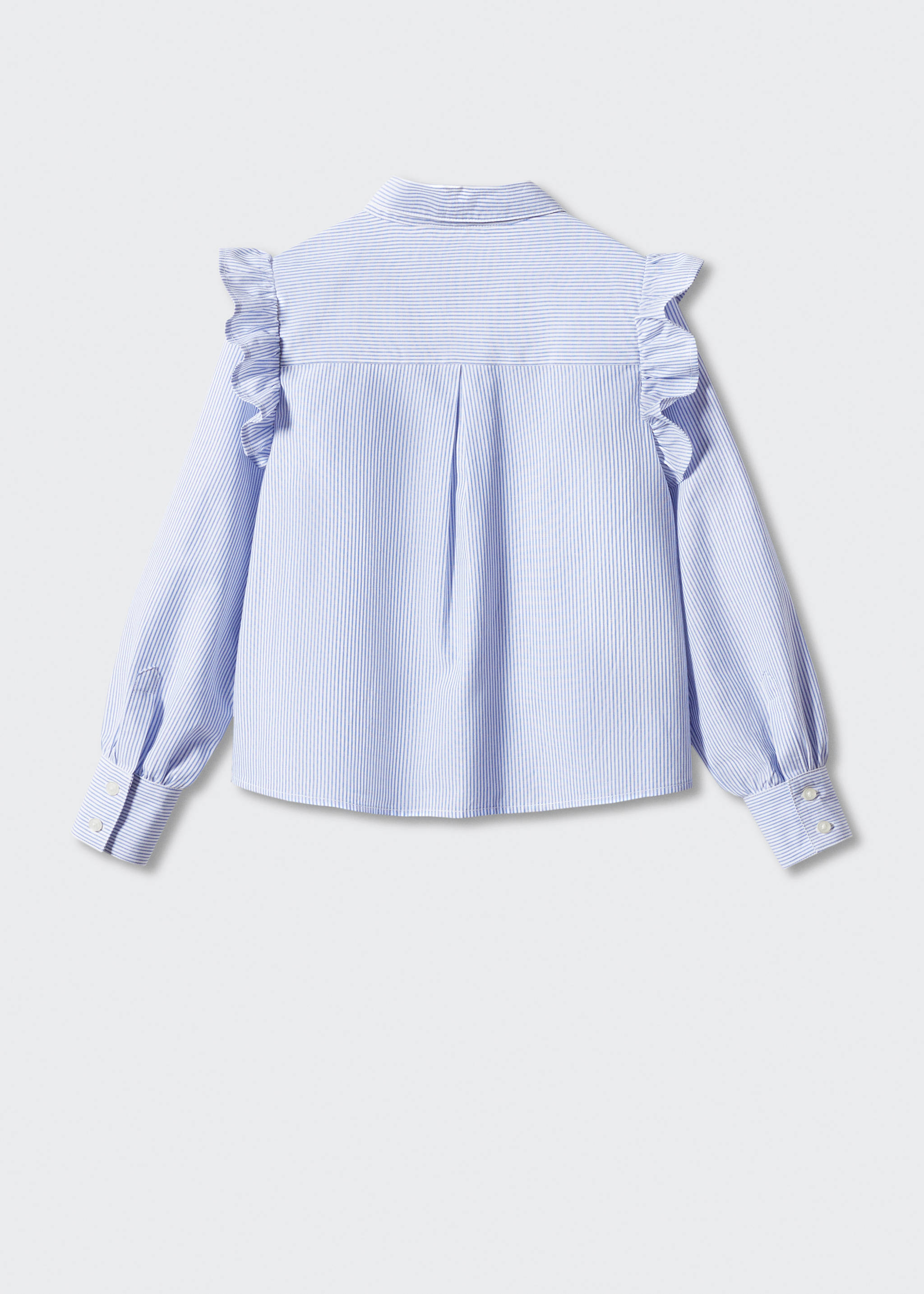 Ruffled cotton shirt - Reverse of the article