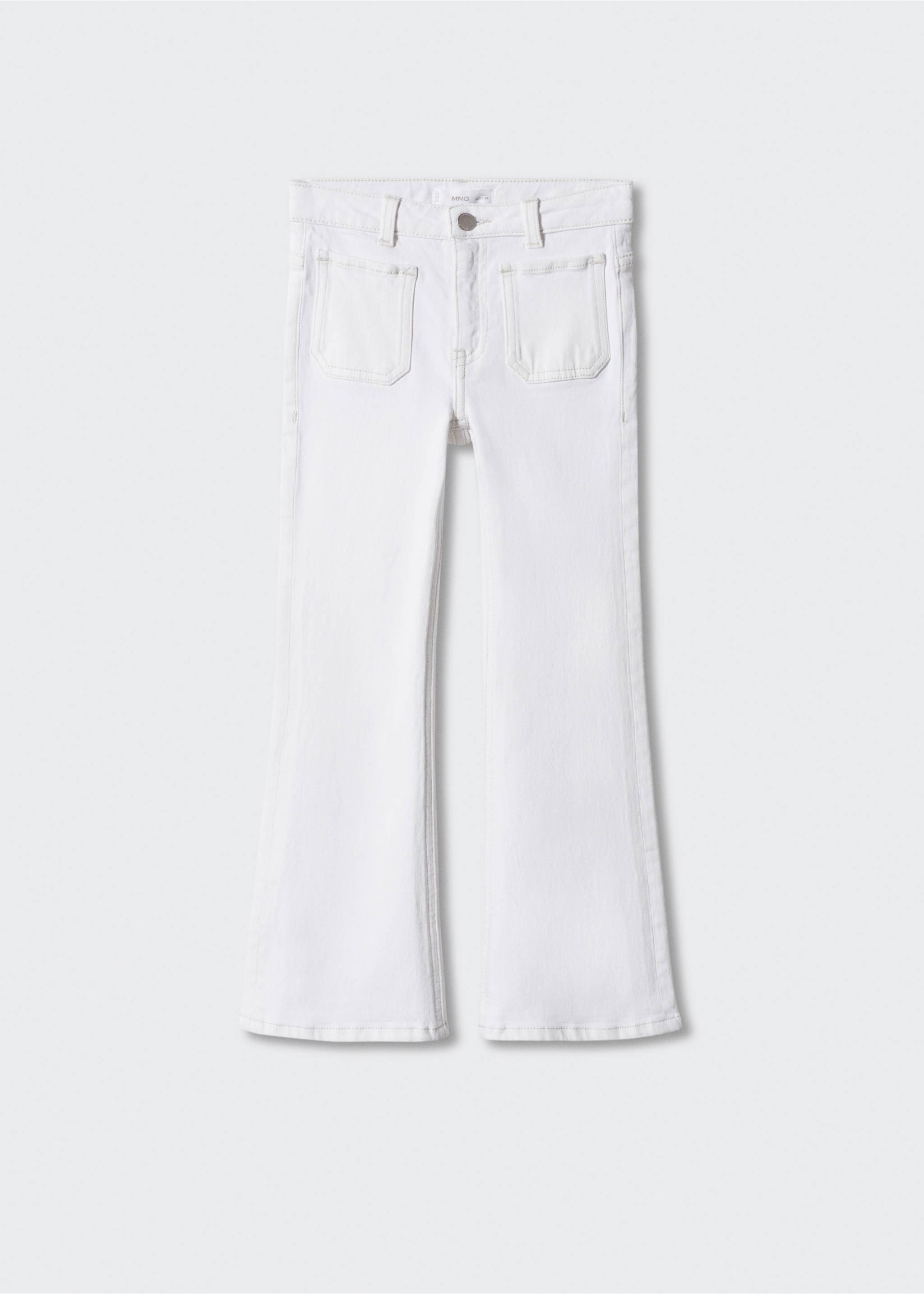Flared finished jeans - Article without model, White. Ref: 57001040-00.