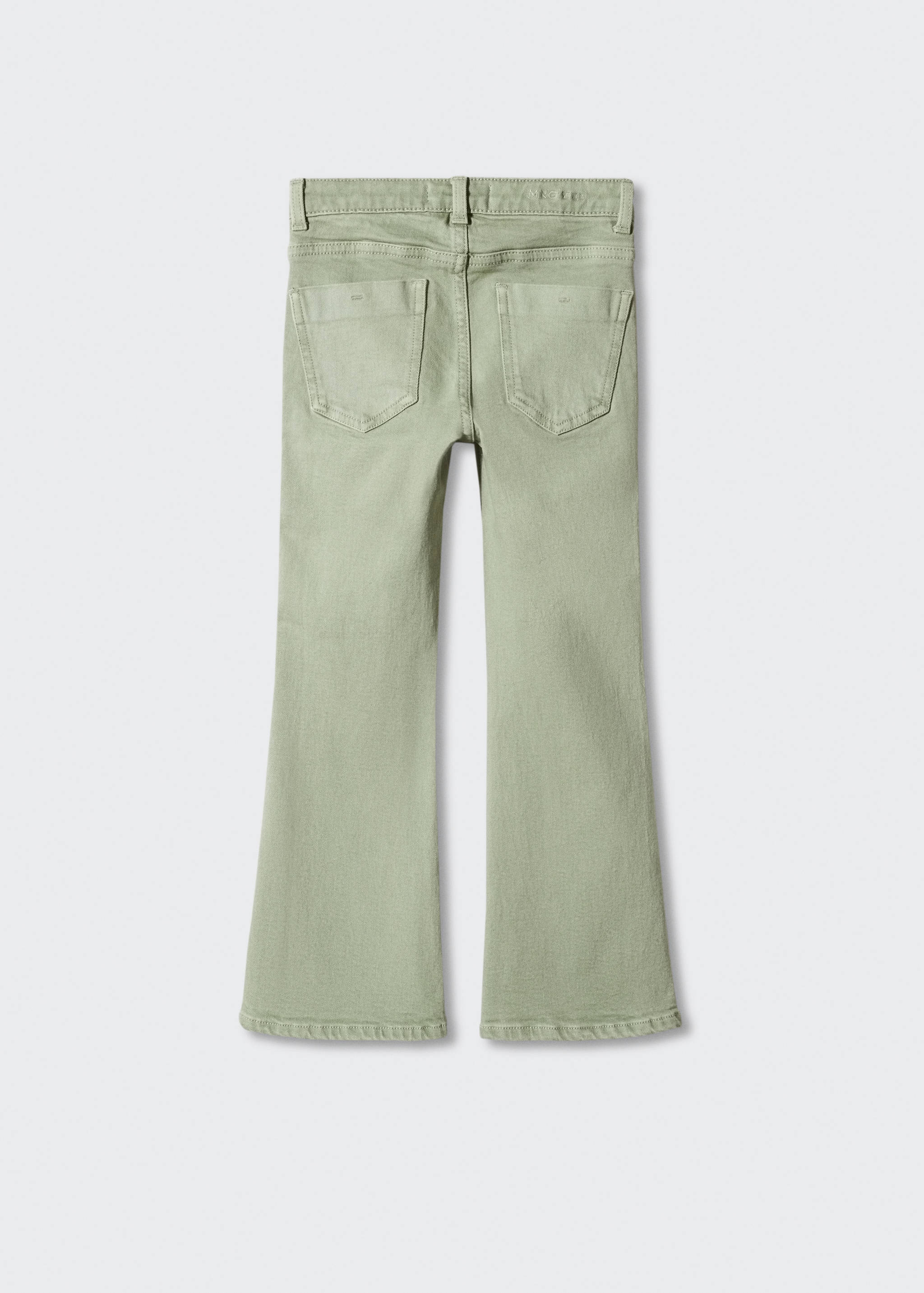 Flared finished jeans - Reverse of the article