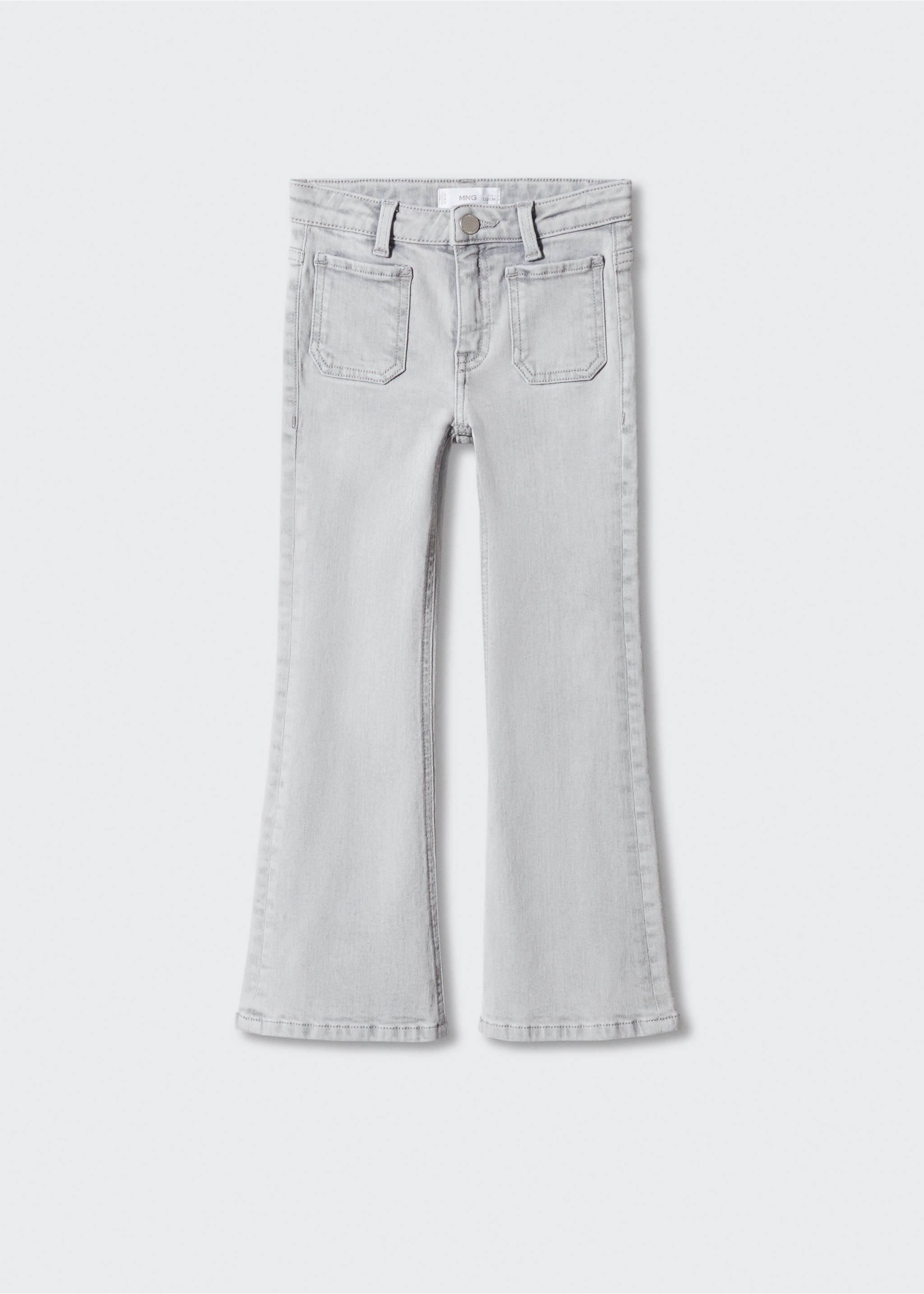Flared finished jeans - Article without model, Denim Grey. Ref: 57001040-00.