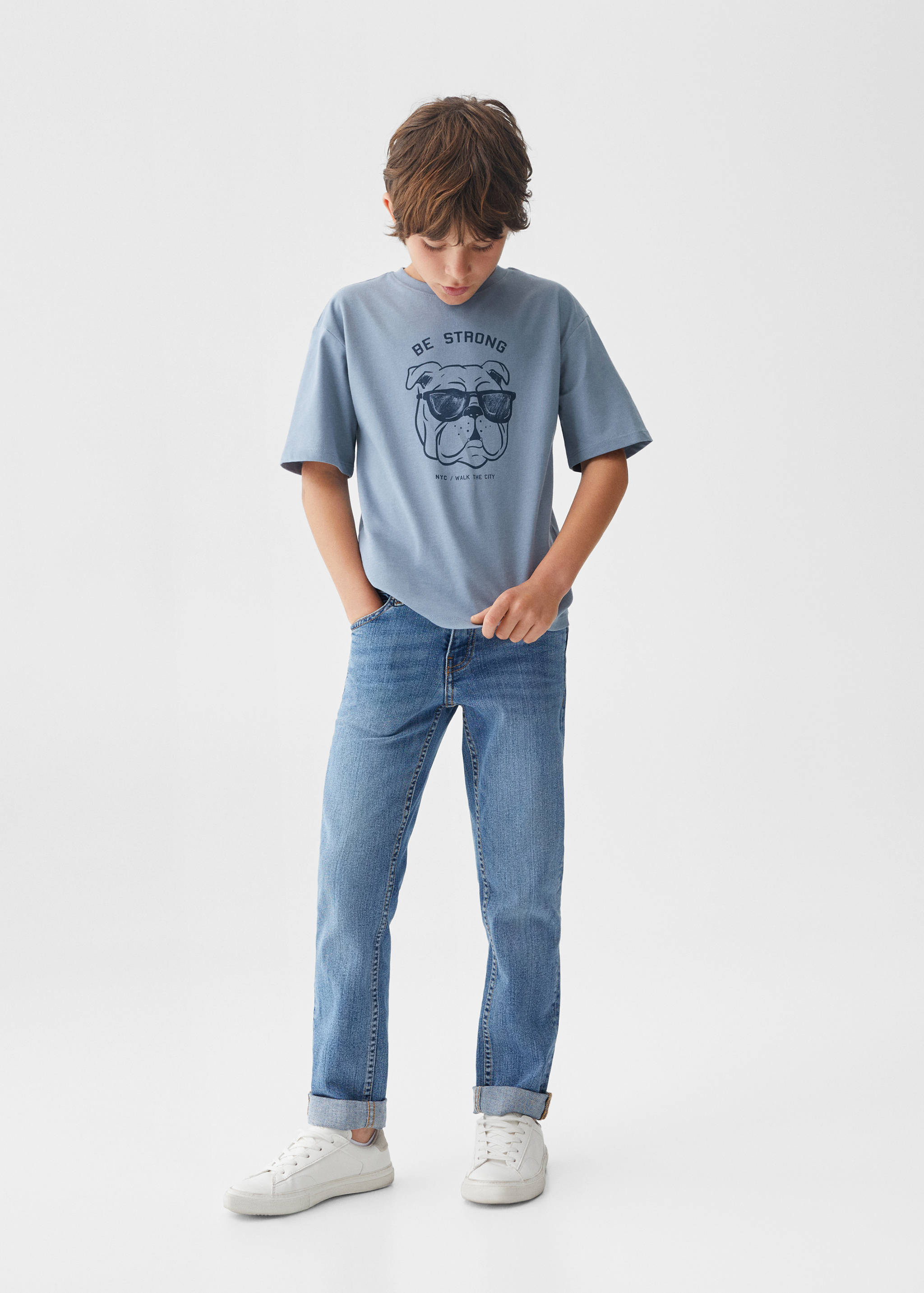 Cotton printed T-shirt - General plane