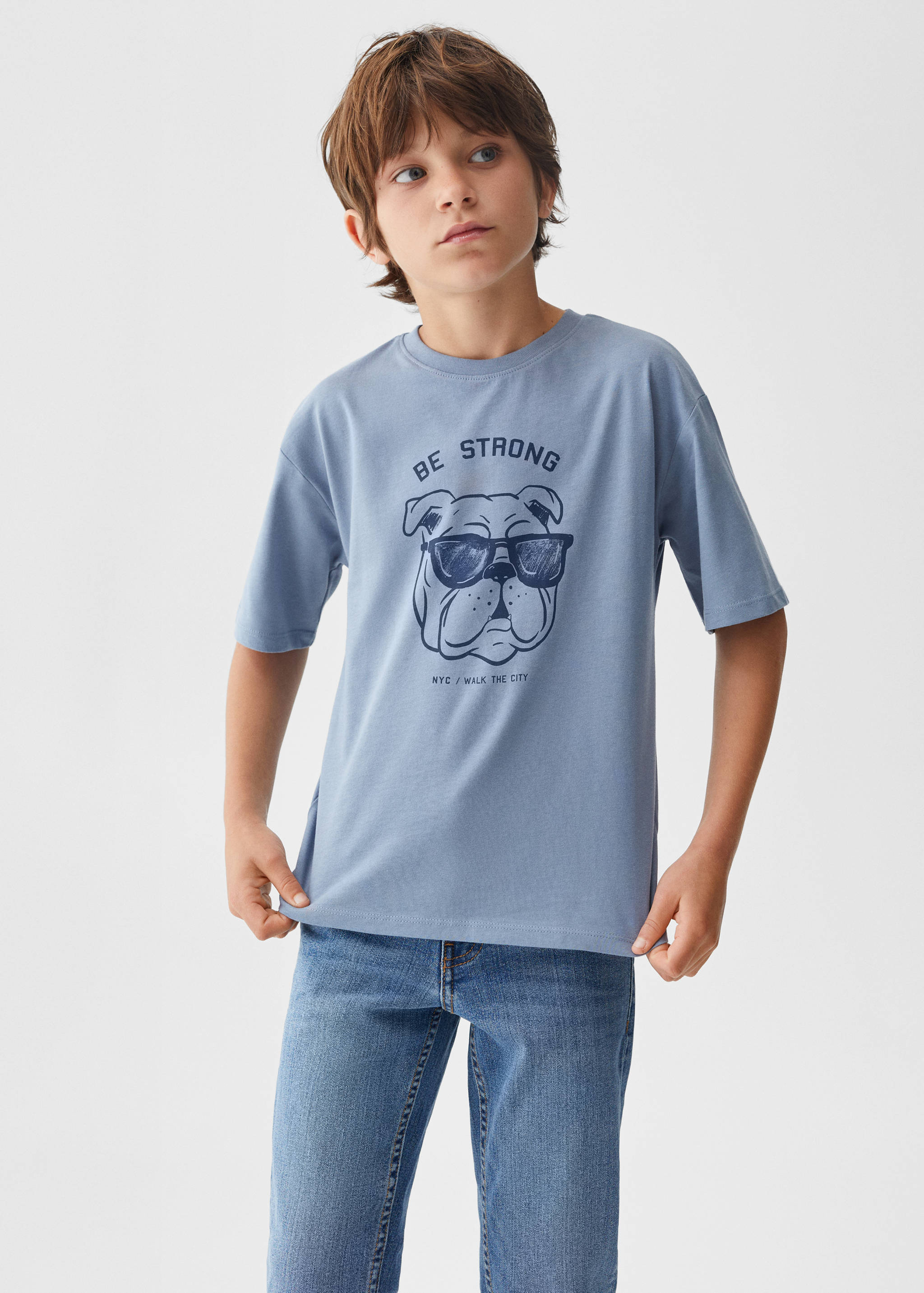 Cotton printed T-shirt - Medium plane