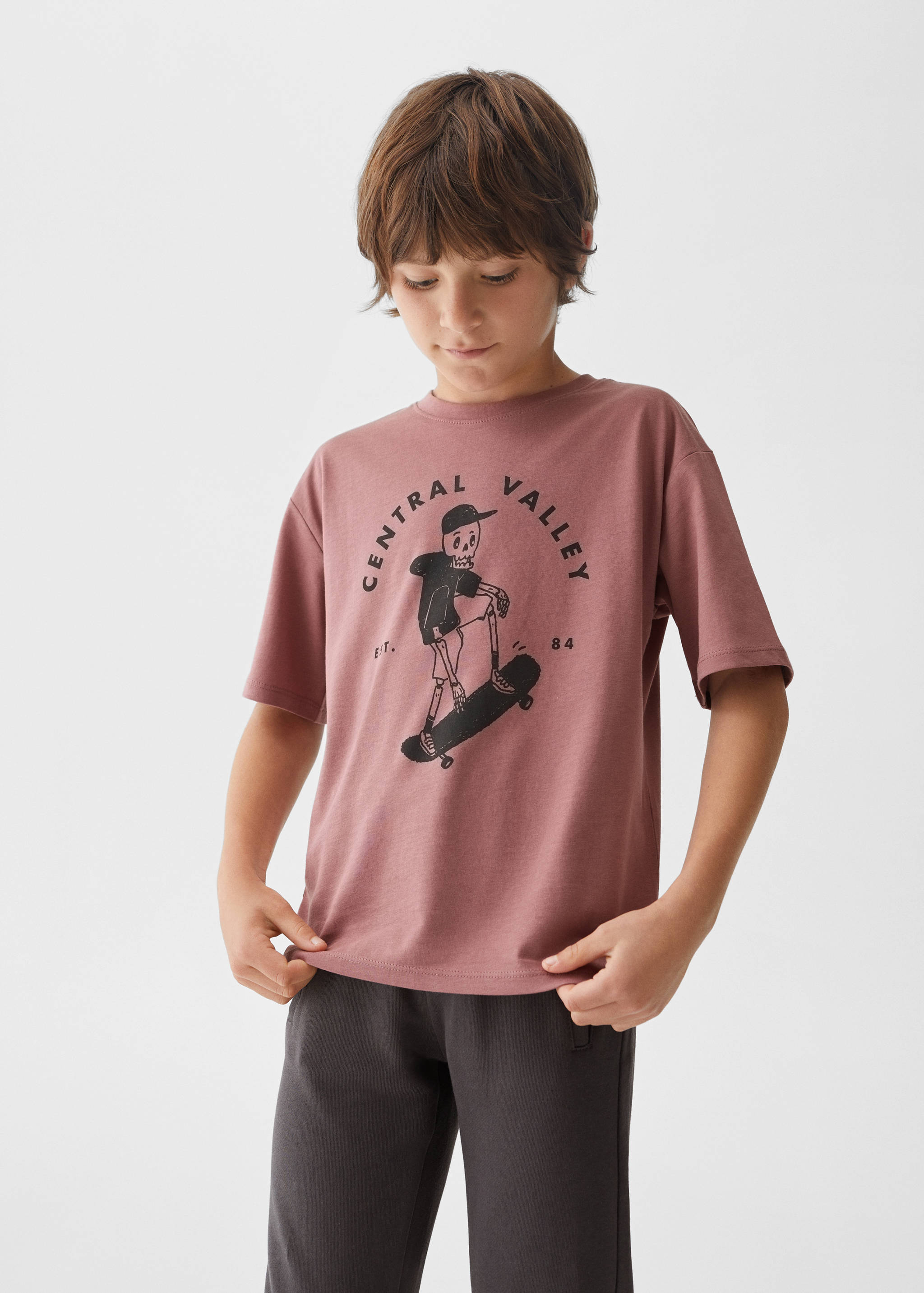 Cotton printed T-shirt - Medium plane