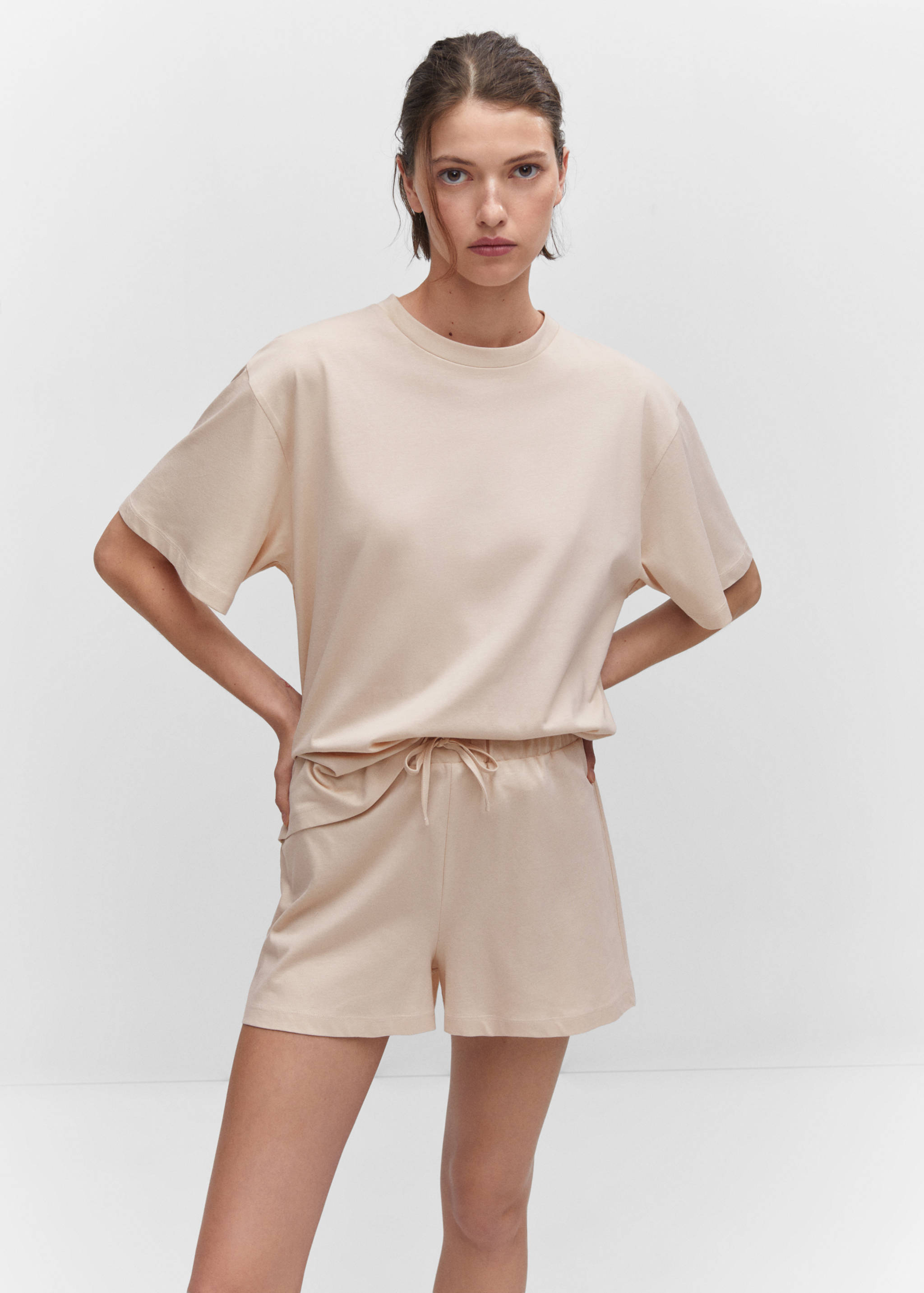 Pyjama court en coton - Plan moyen