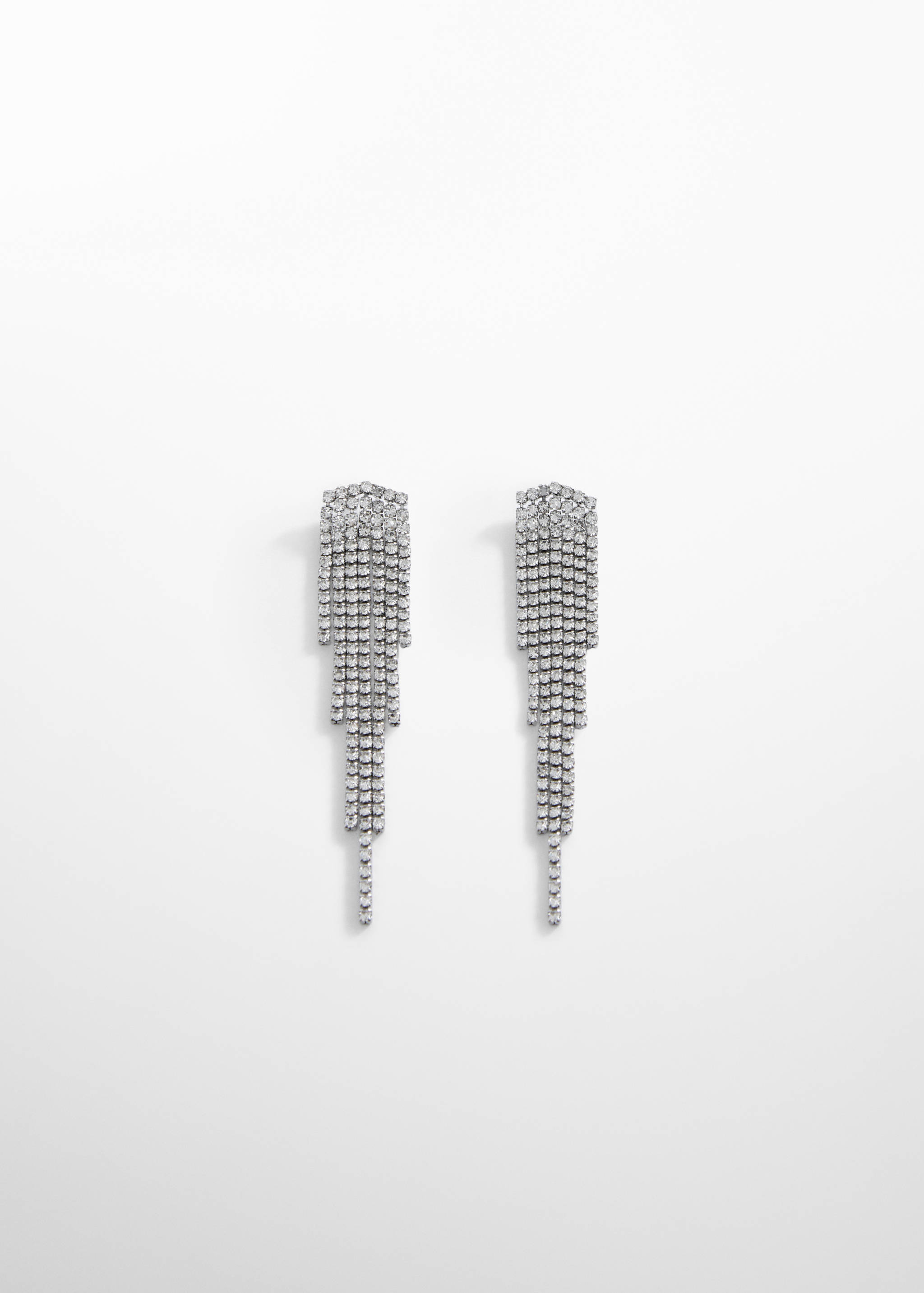 Rhinestone pendant earrings - Article without model