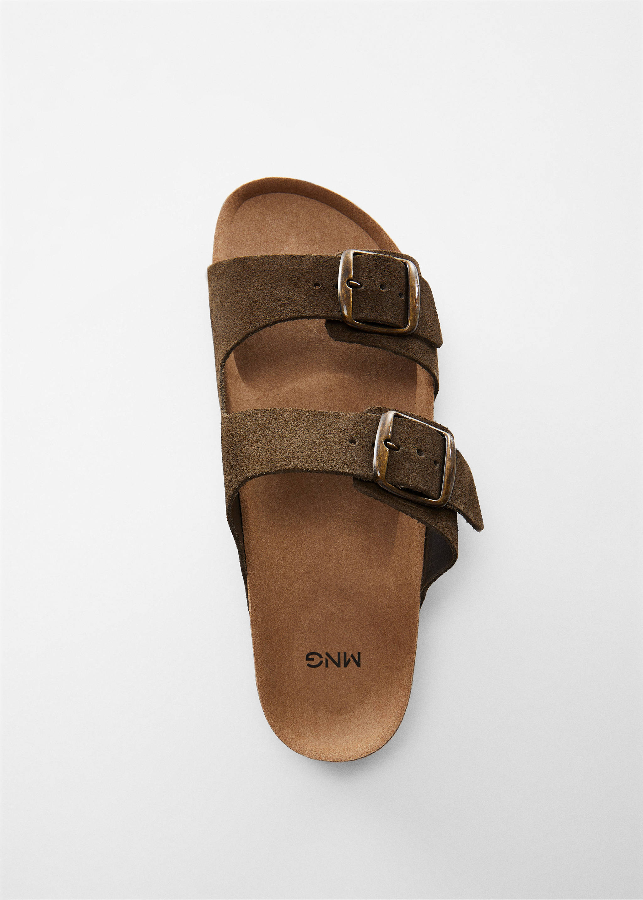 Split leather sandals with buckle - Details of the article 6