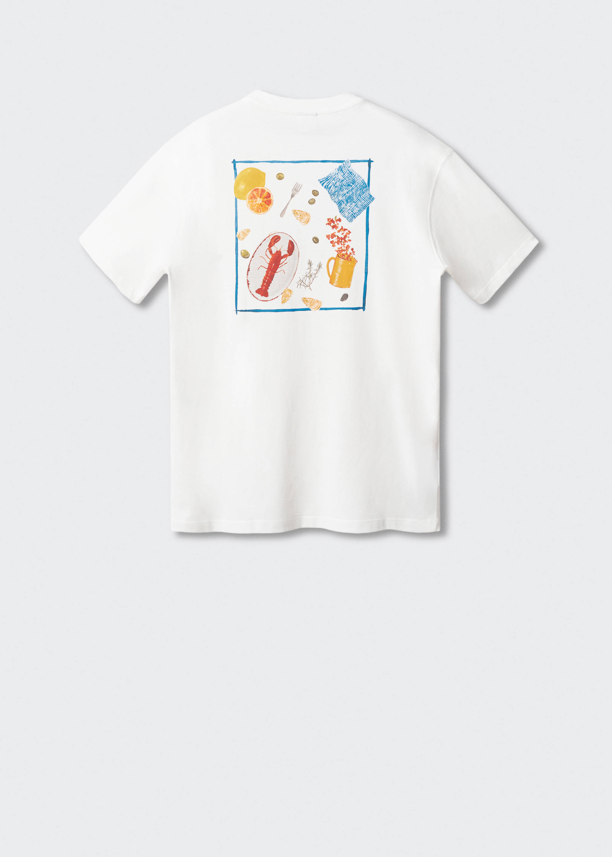 Adriana Eskenazi x Mango t-shirt - Reverse of the article