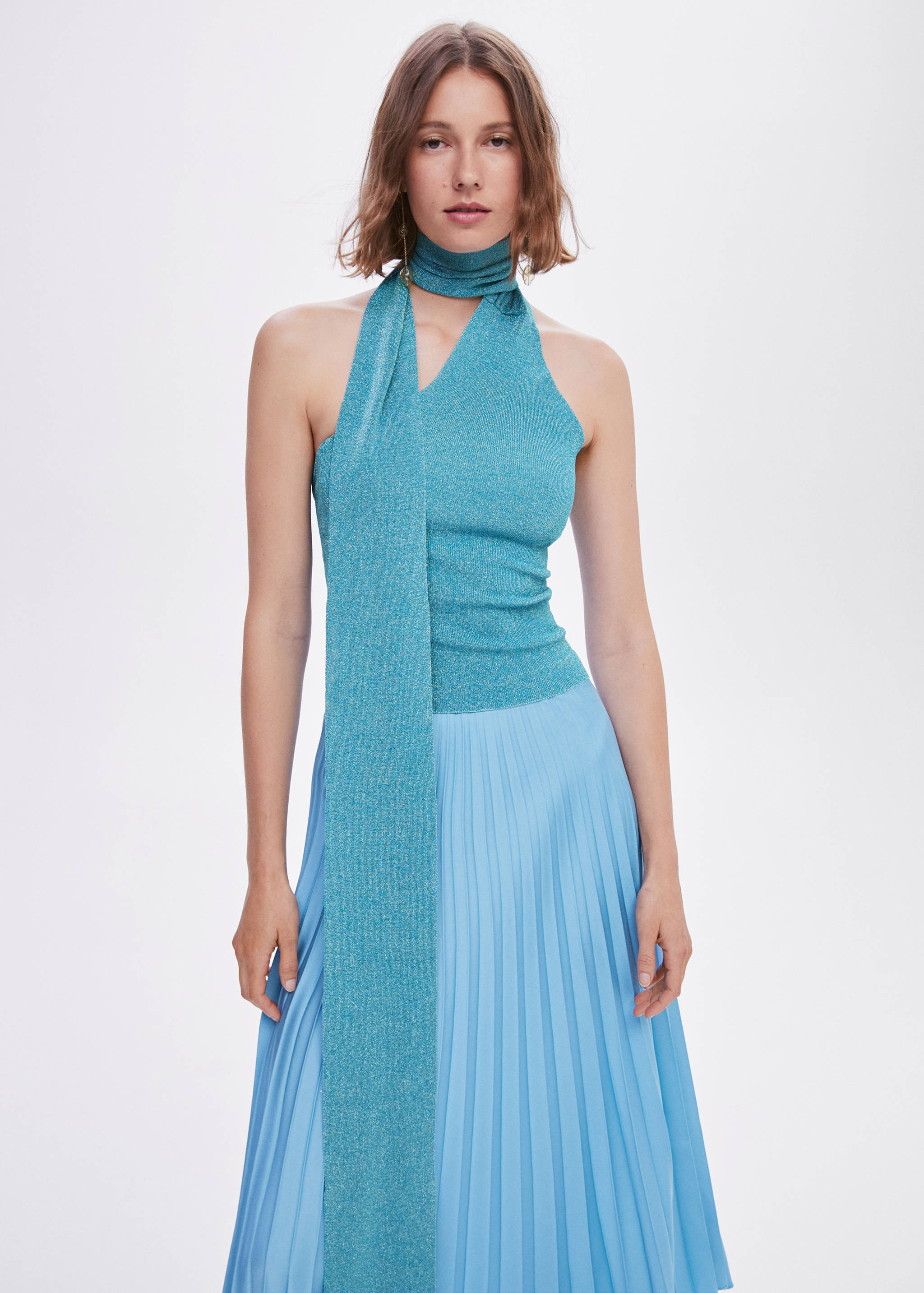 Jupe plissée asymétrique - Détail de l'article 1