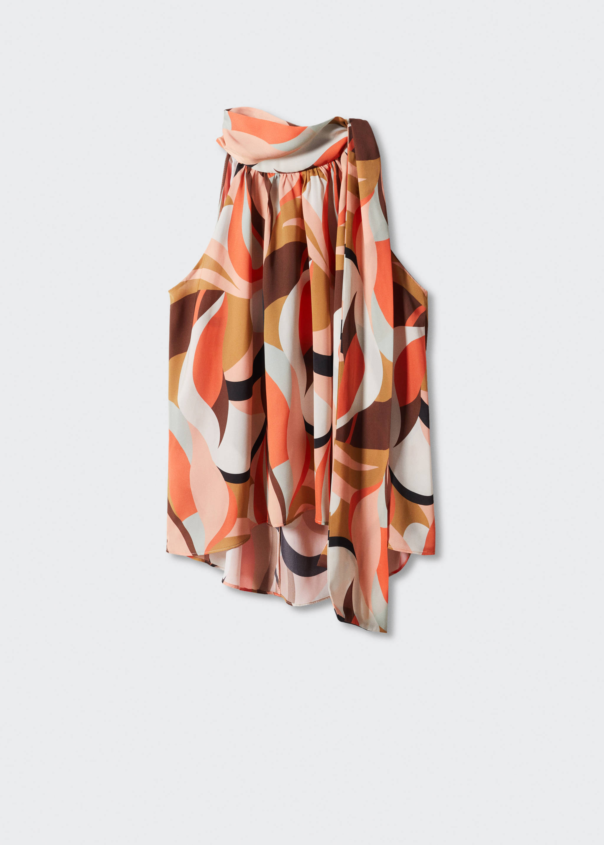 Halter neck blouse with bow - Article without model