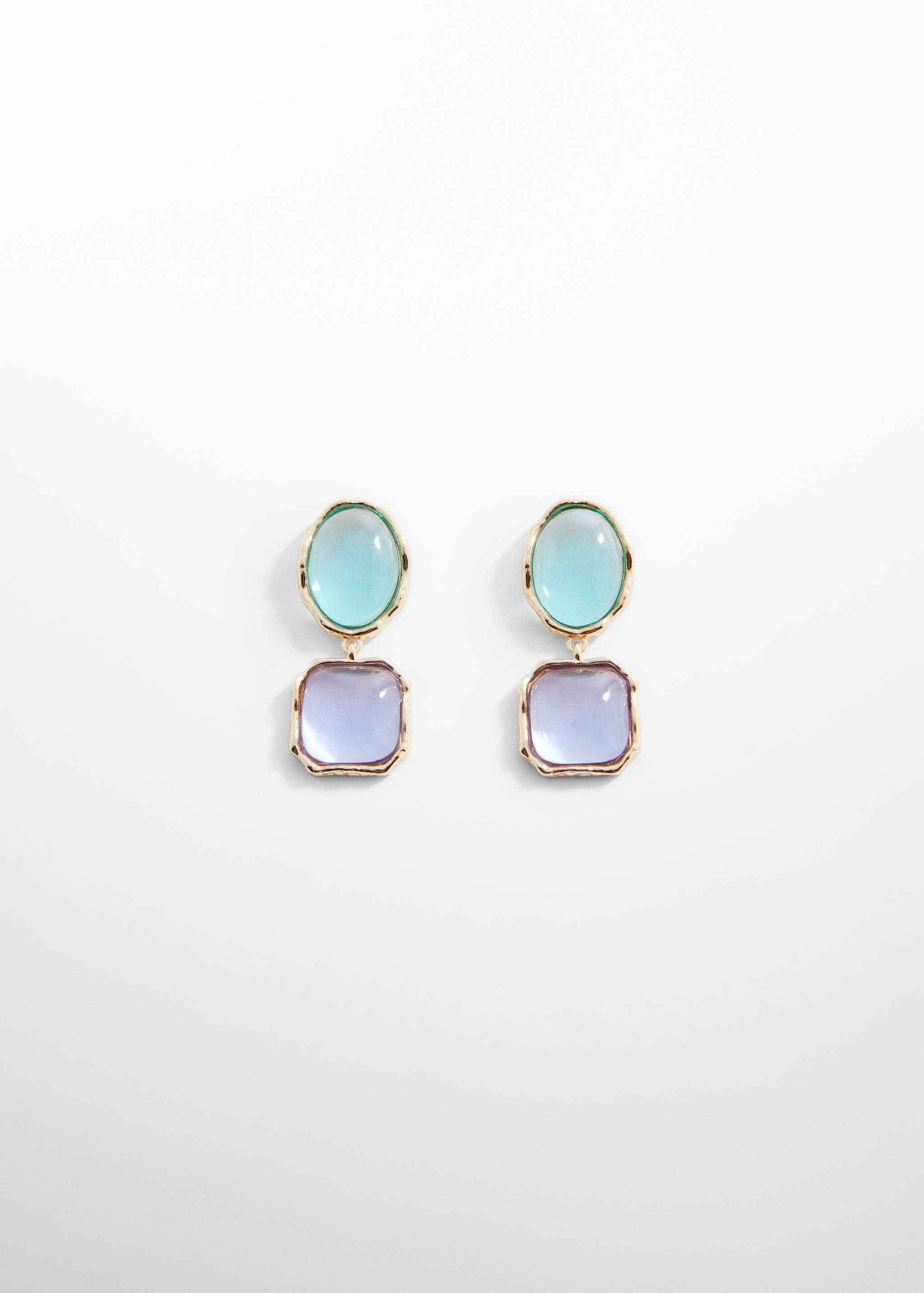 Boucles d’oreilles pierres combinées - Article sans modèle