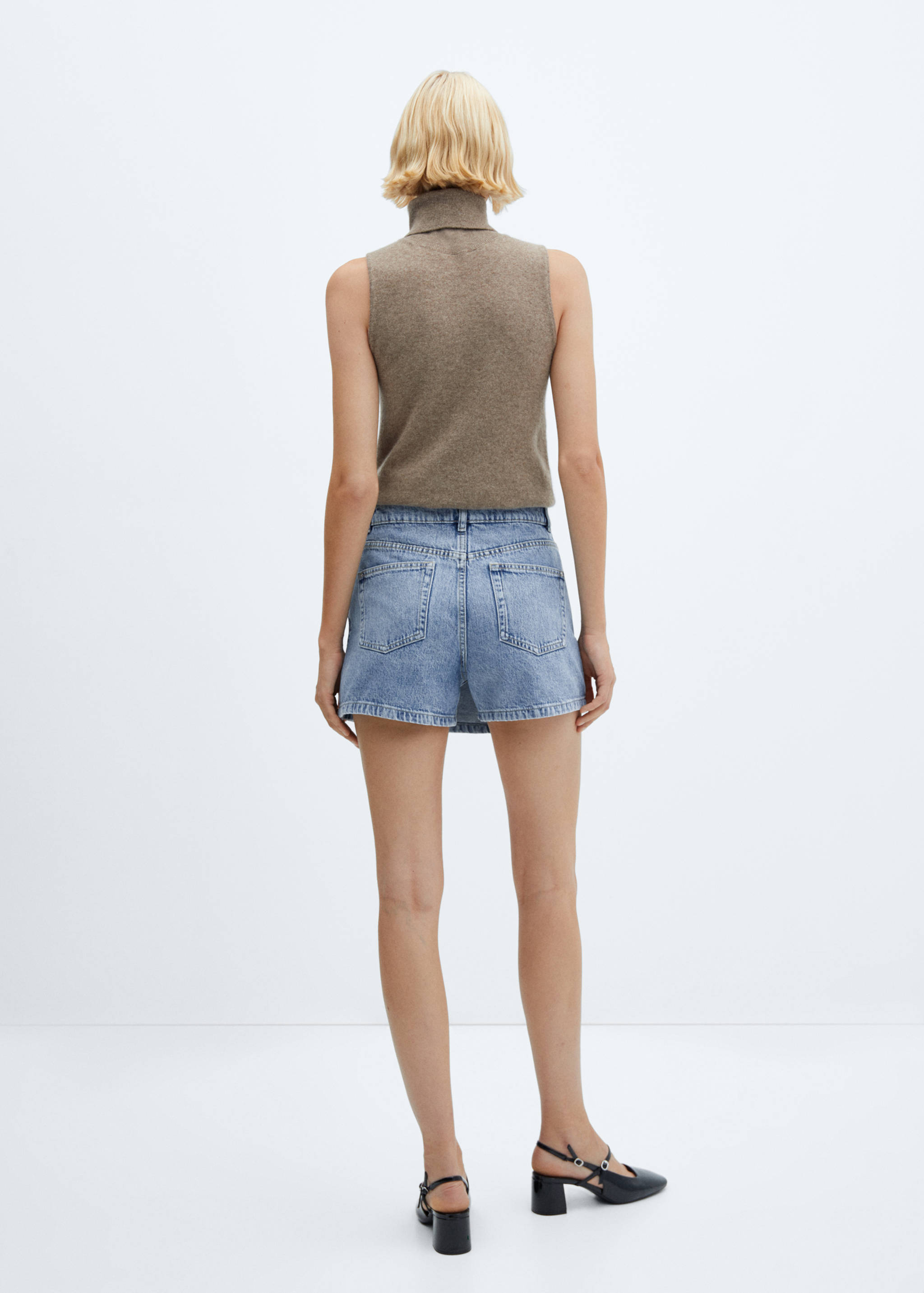 Denim skort - Reverse of the article