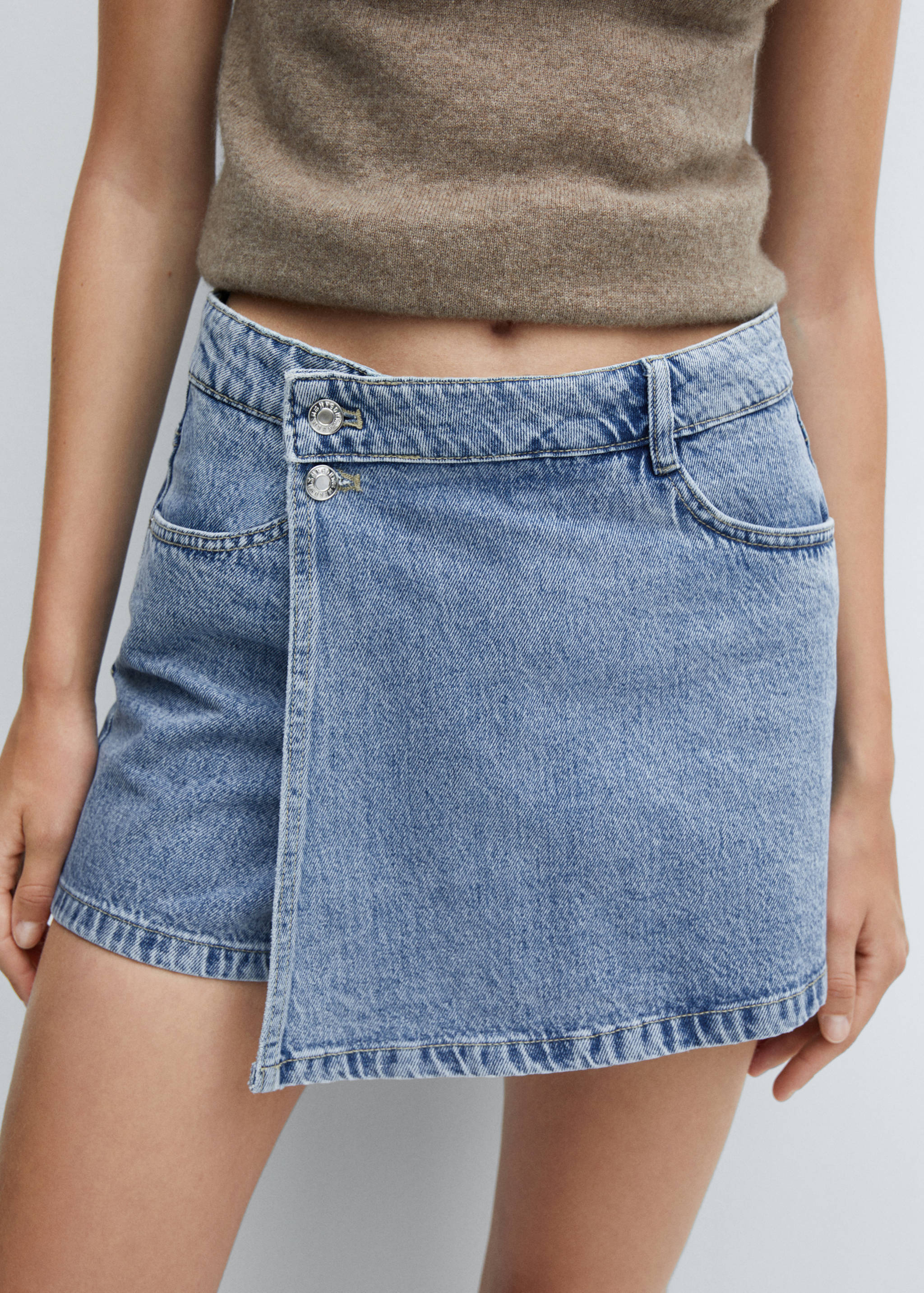 Denim skort - Details of the article 1