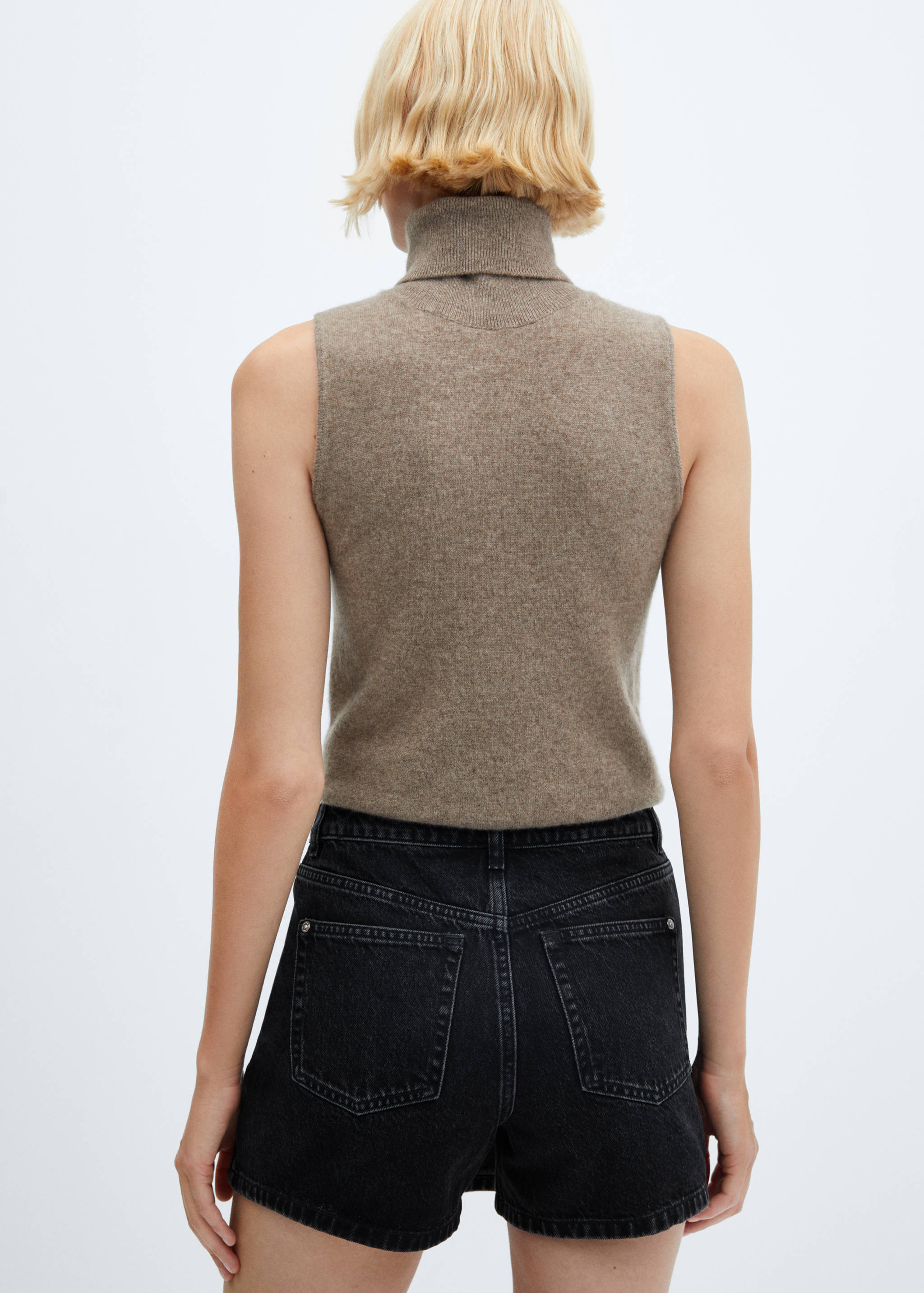 Denim skort - Reverse of the article