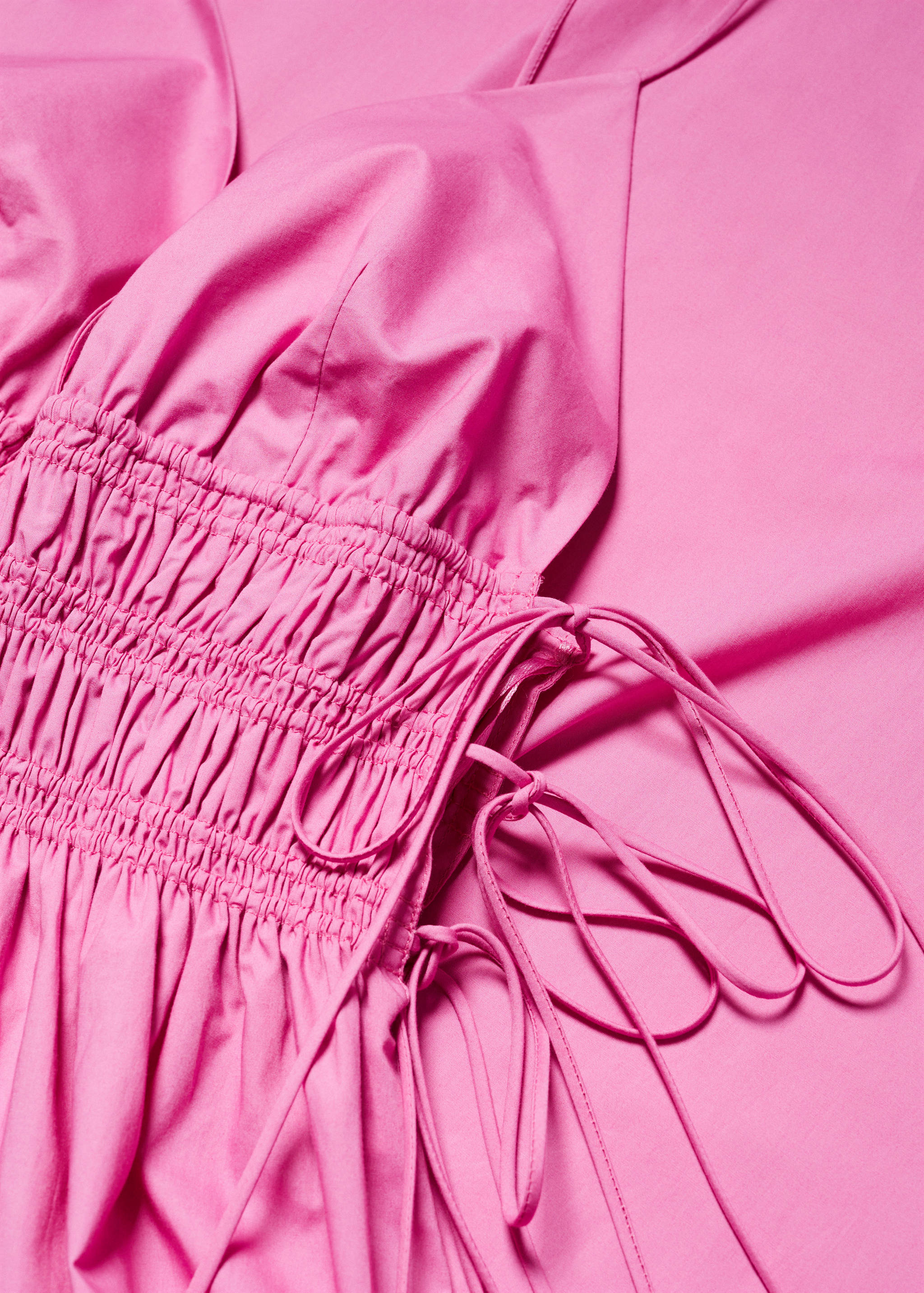 Cotton dress with side ties - Details of the article 8