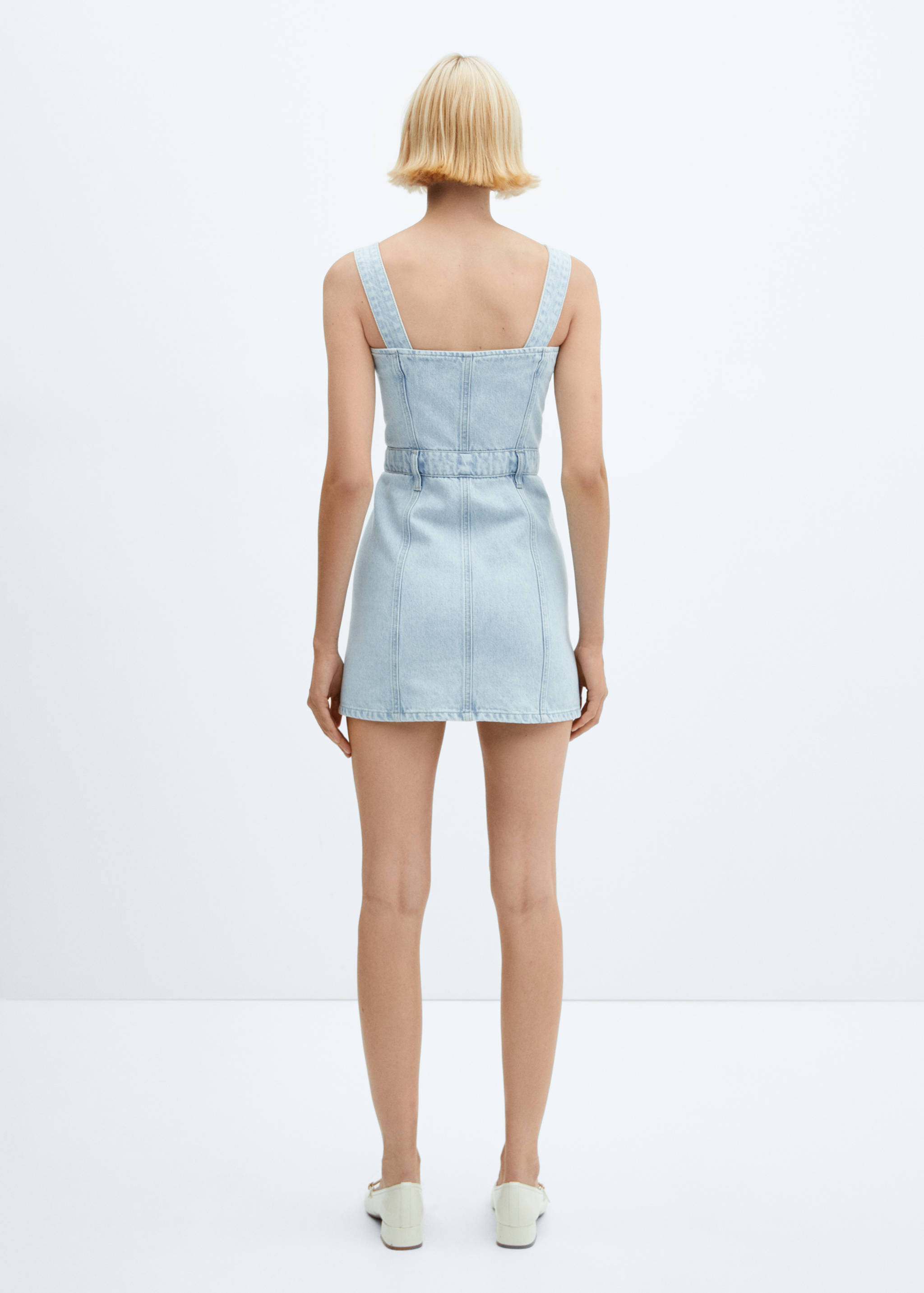 Button denim dress - Reverse of the article