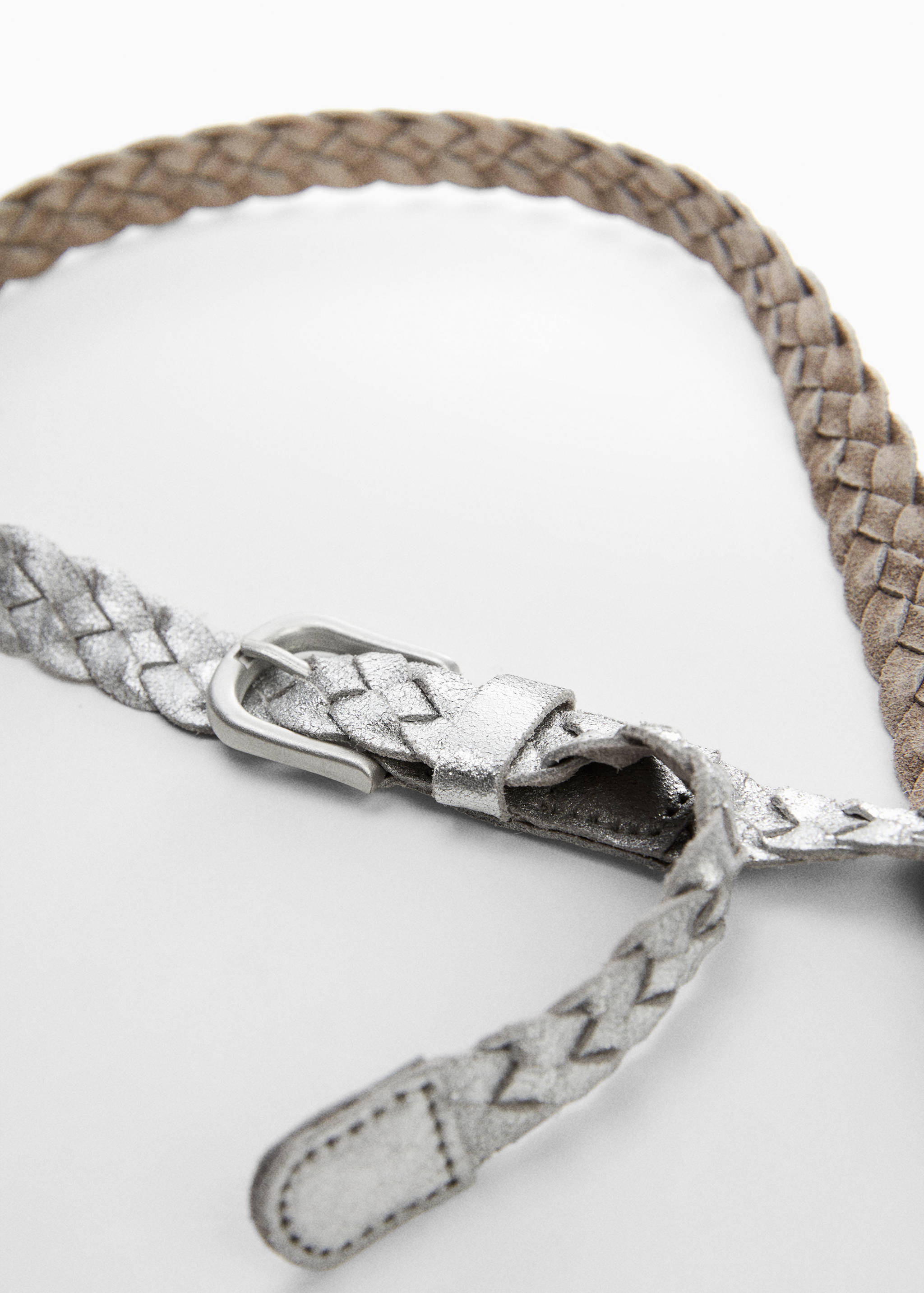 Metallic braided belt - Details of the article 1