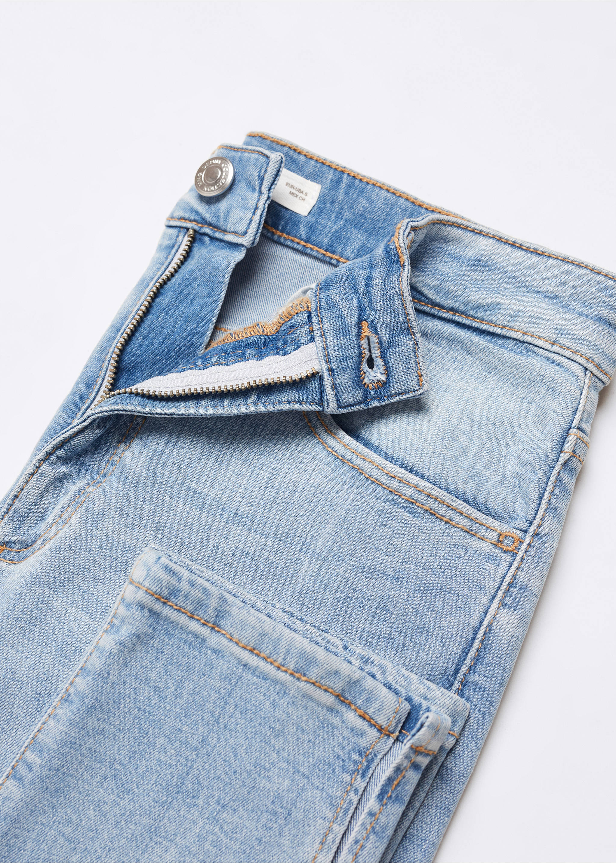 Jeans skinny abertura - Detalle del artículo 8, Azul claro. Ref: 57003264-00.