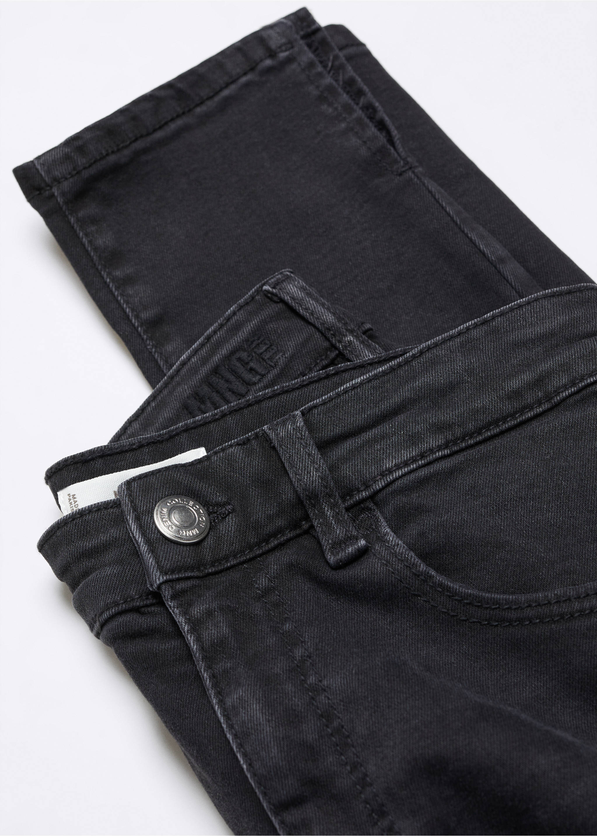 Jeans skinny abertura - Detalle del artículo 8, Denim negro. Ref: 57003264-00.