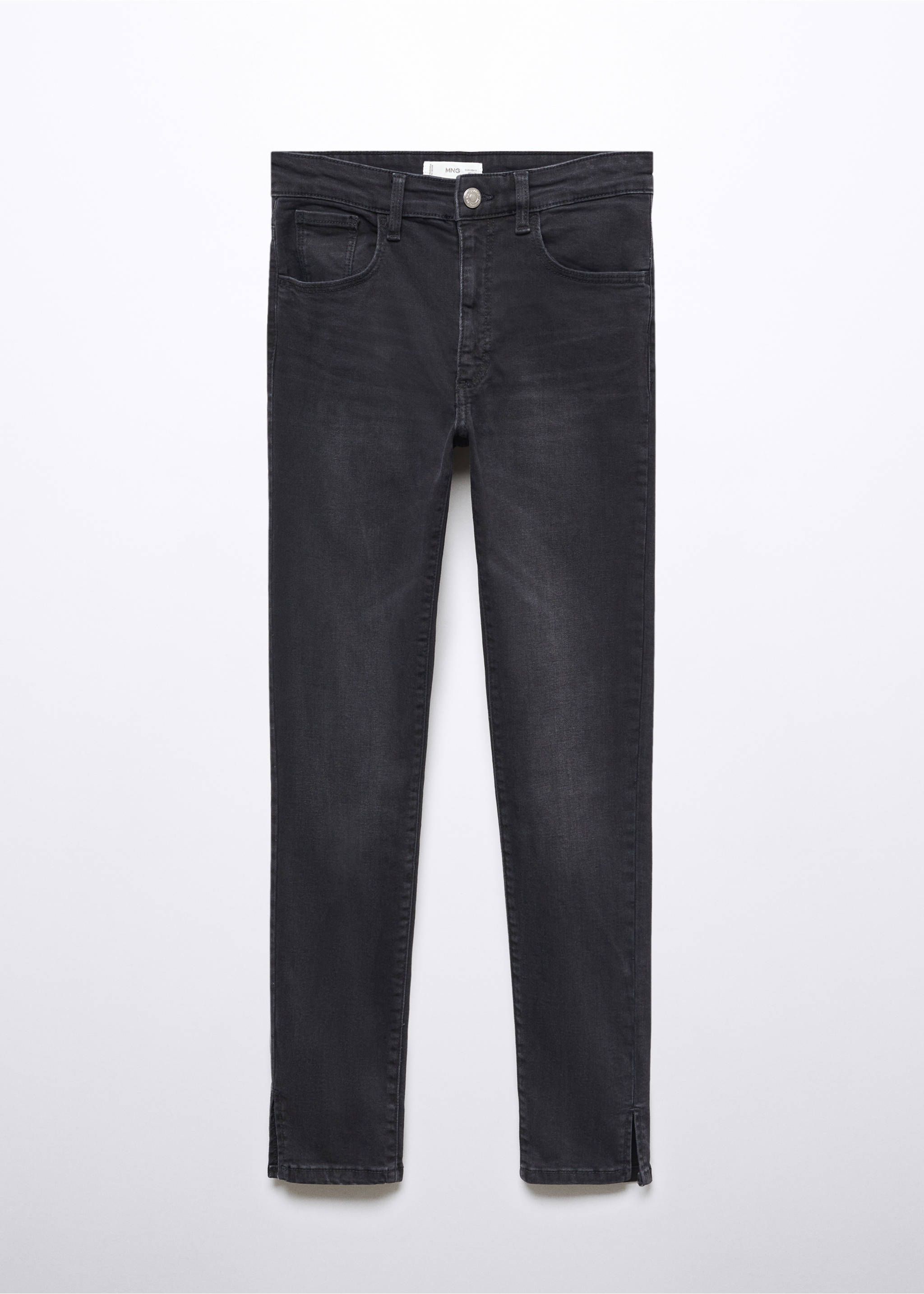 Jeans skinny abertura - Artículo sin modelo, Denim negro. Ref: 57003264-00.