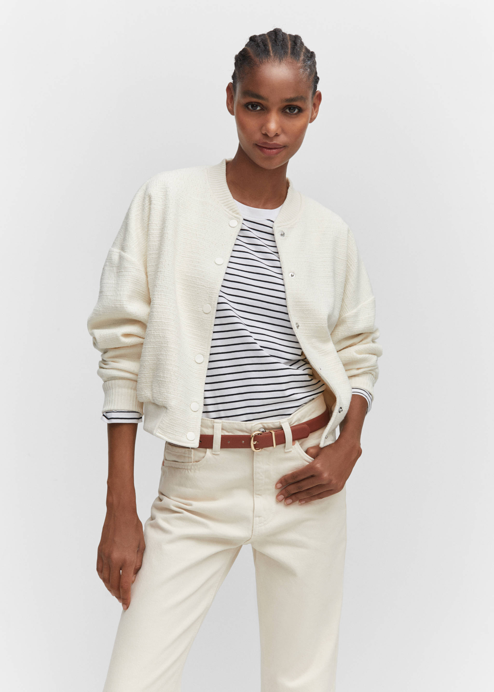 Прямые укороченные джинсы - Деталь изделия 1