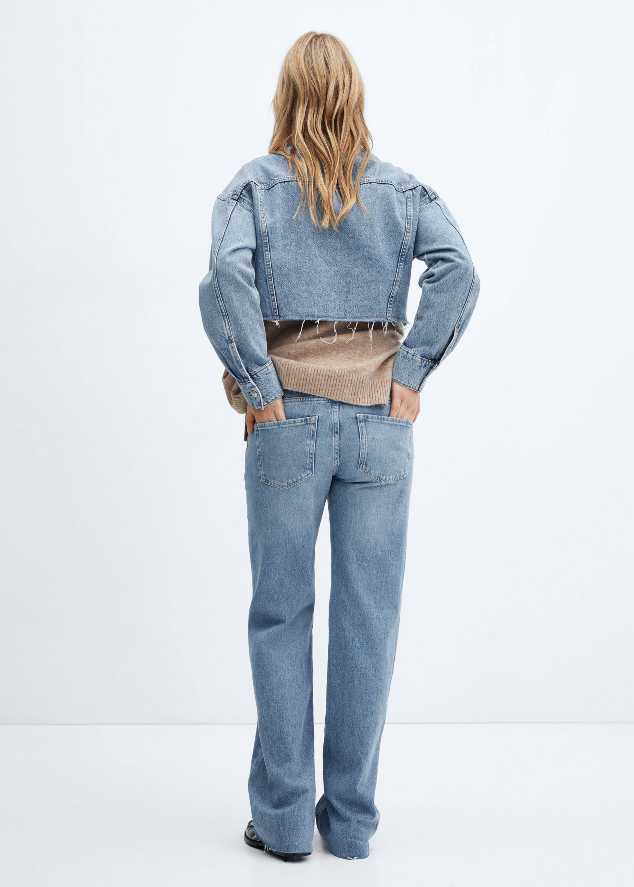 Maternity wide leg jeans - Reverse of the article
