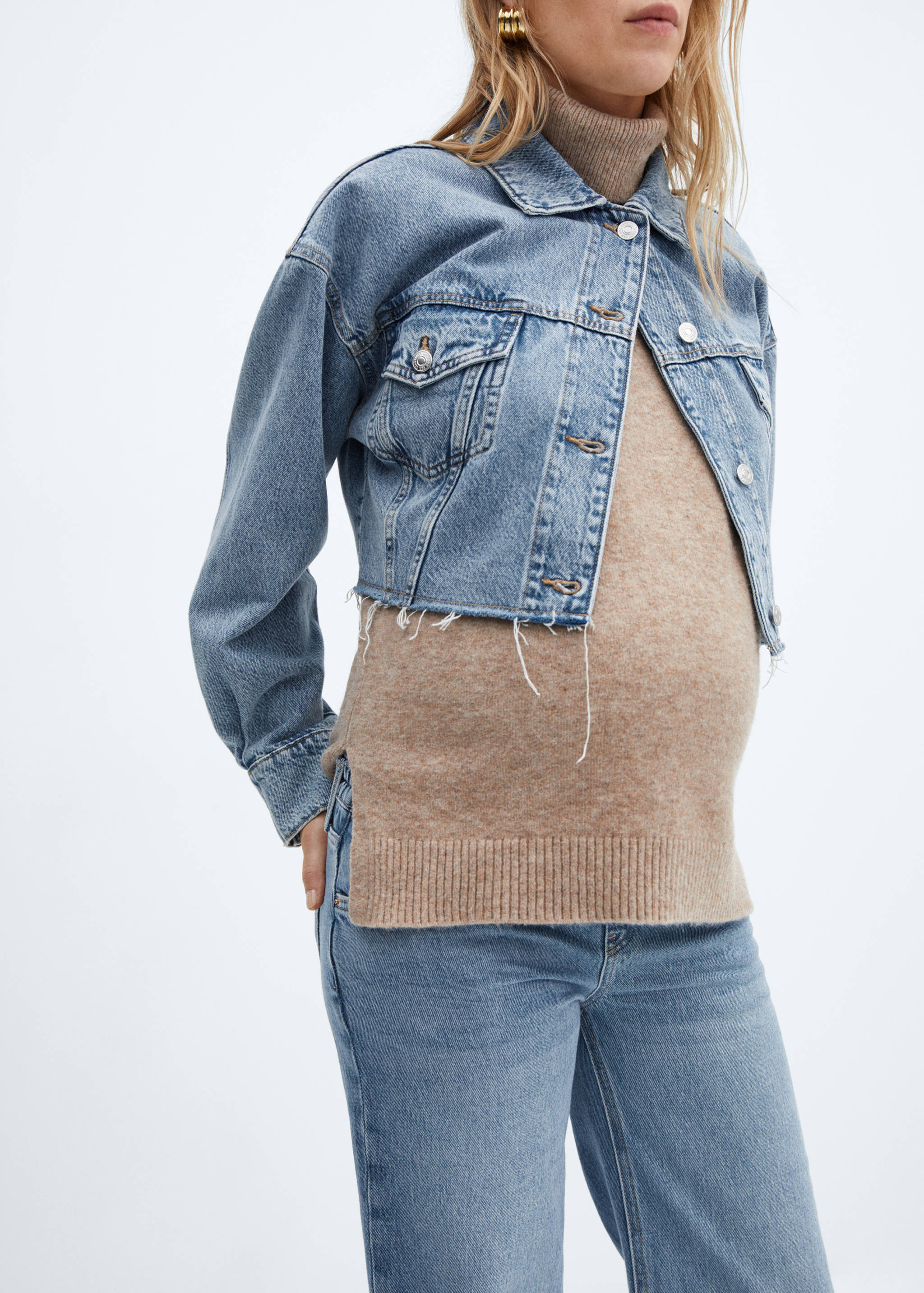 Maternity wide leg jeans - Details of the article 6