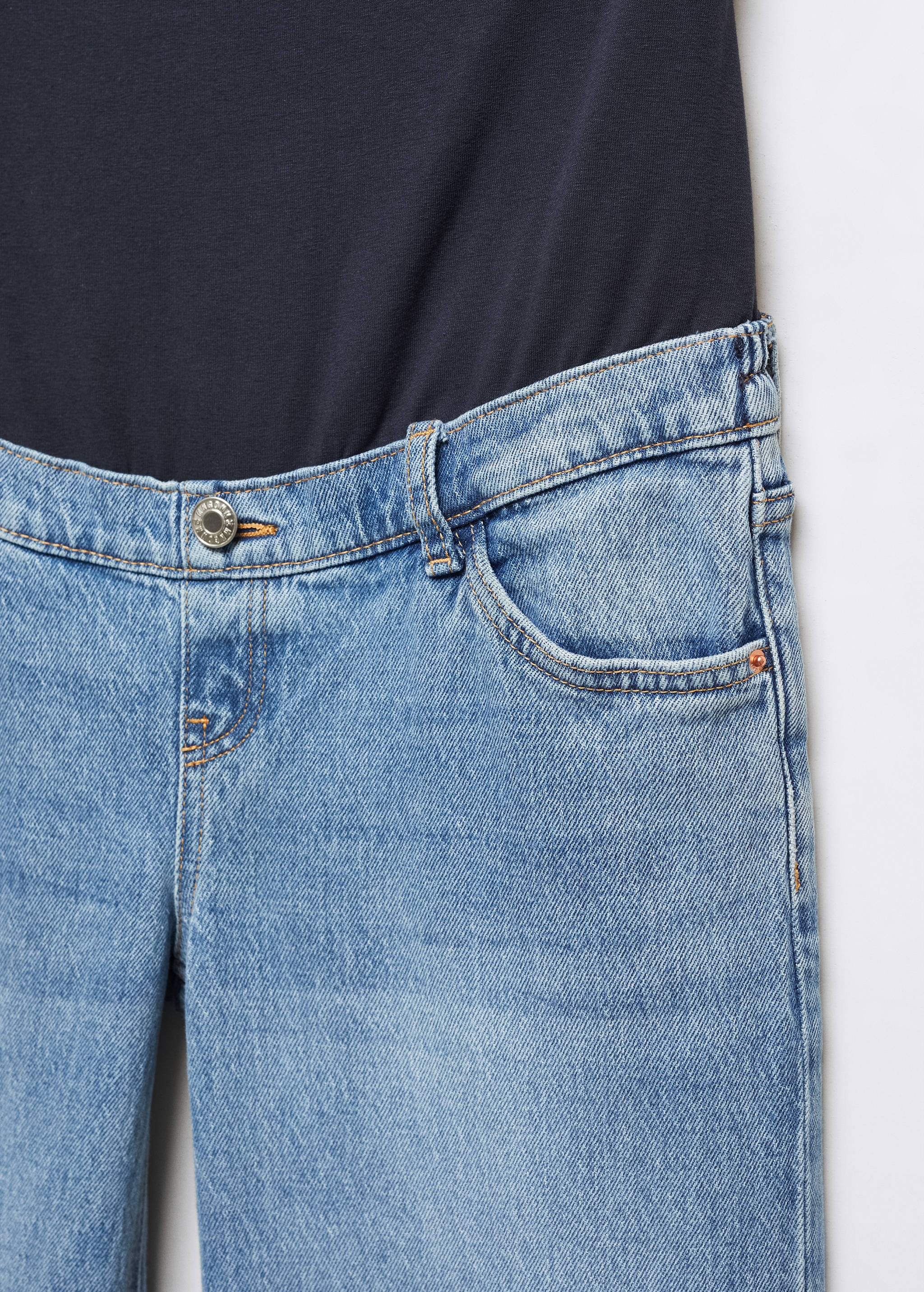 Maternity wide leg jeans - Details of the article 8