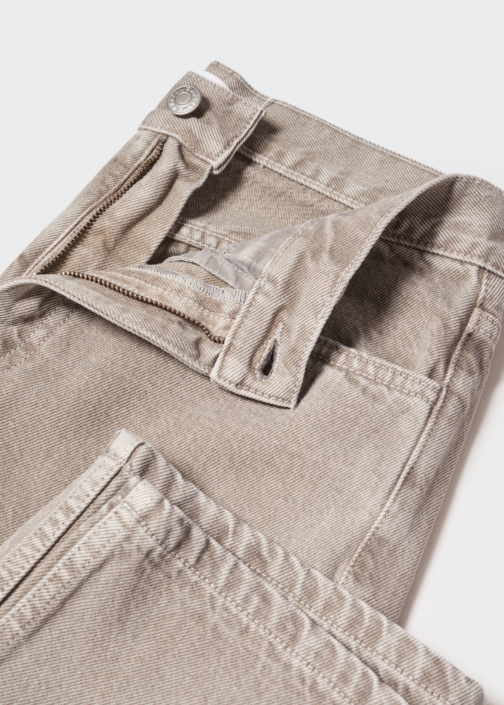 中腰直筒牛仔裤 - null