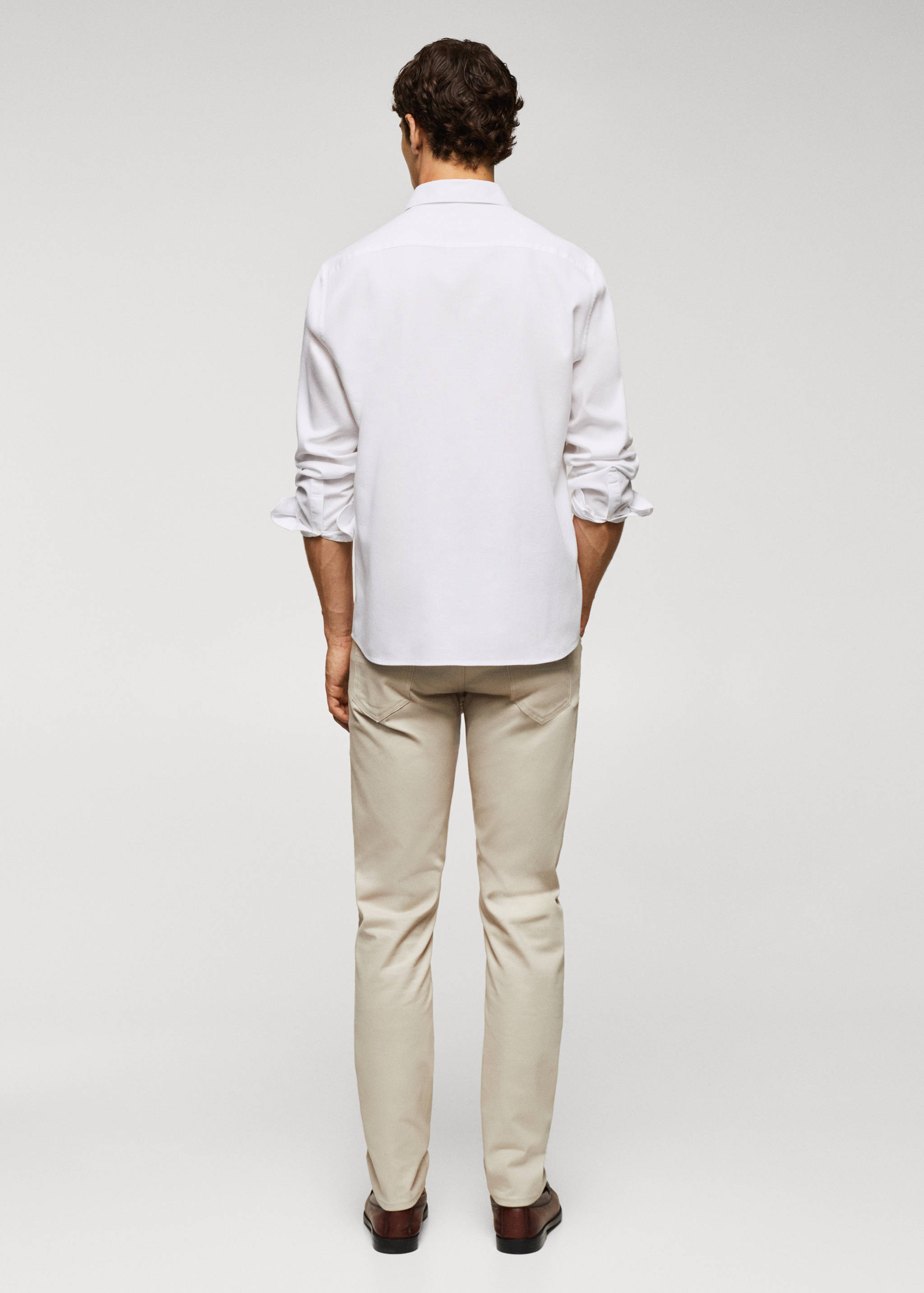 Chemise slim fit structurée coton - Verso de l’article