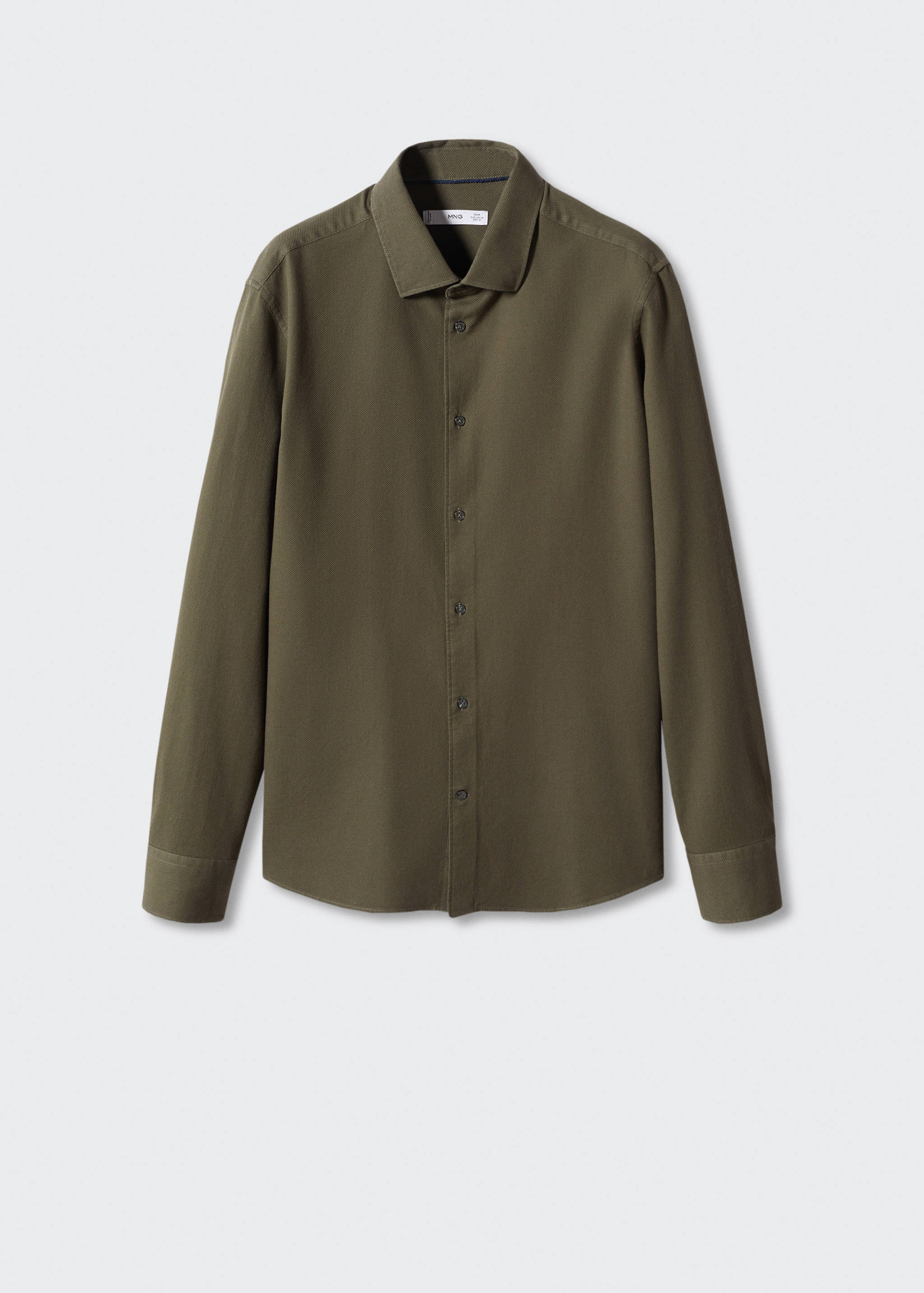 Chemise slim fit structurée coton - Article sans modèle