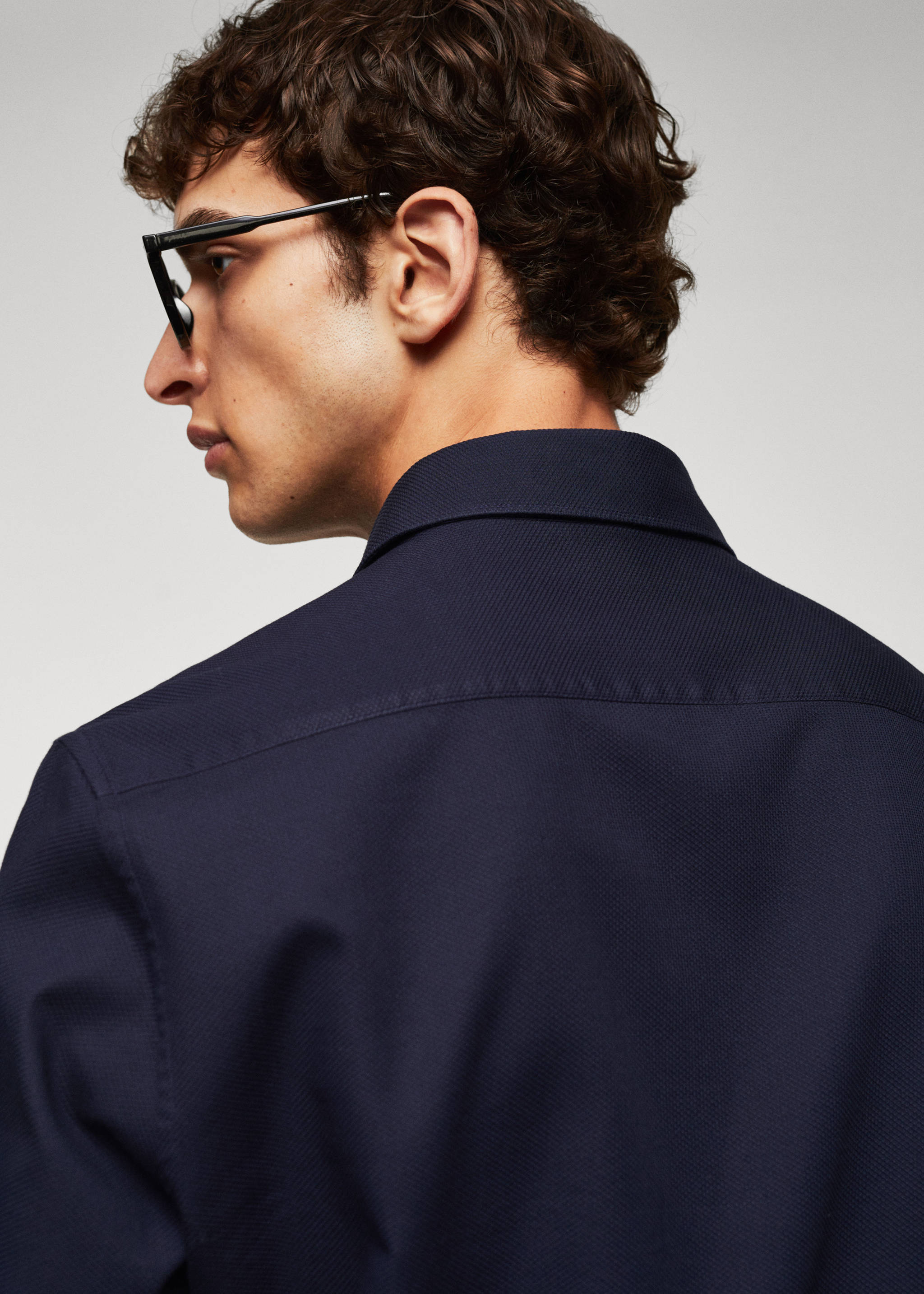 Chemise slim fit structurée coton - Détail de l'article 4