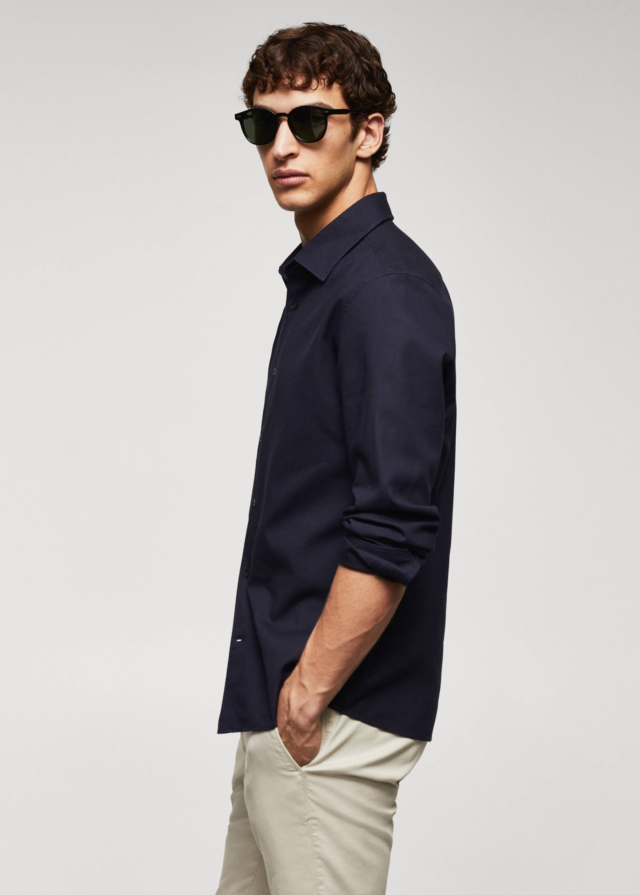 Chemise slim fit structurée coton - Détail de l'article 2