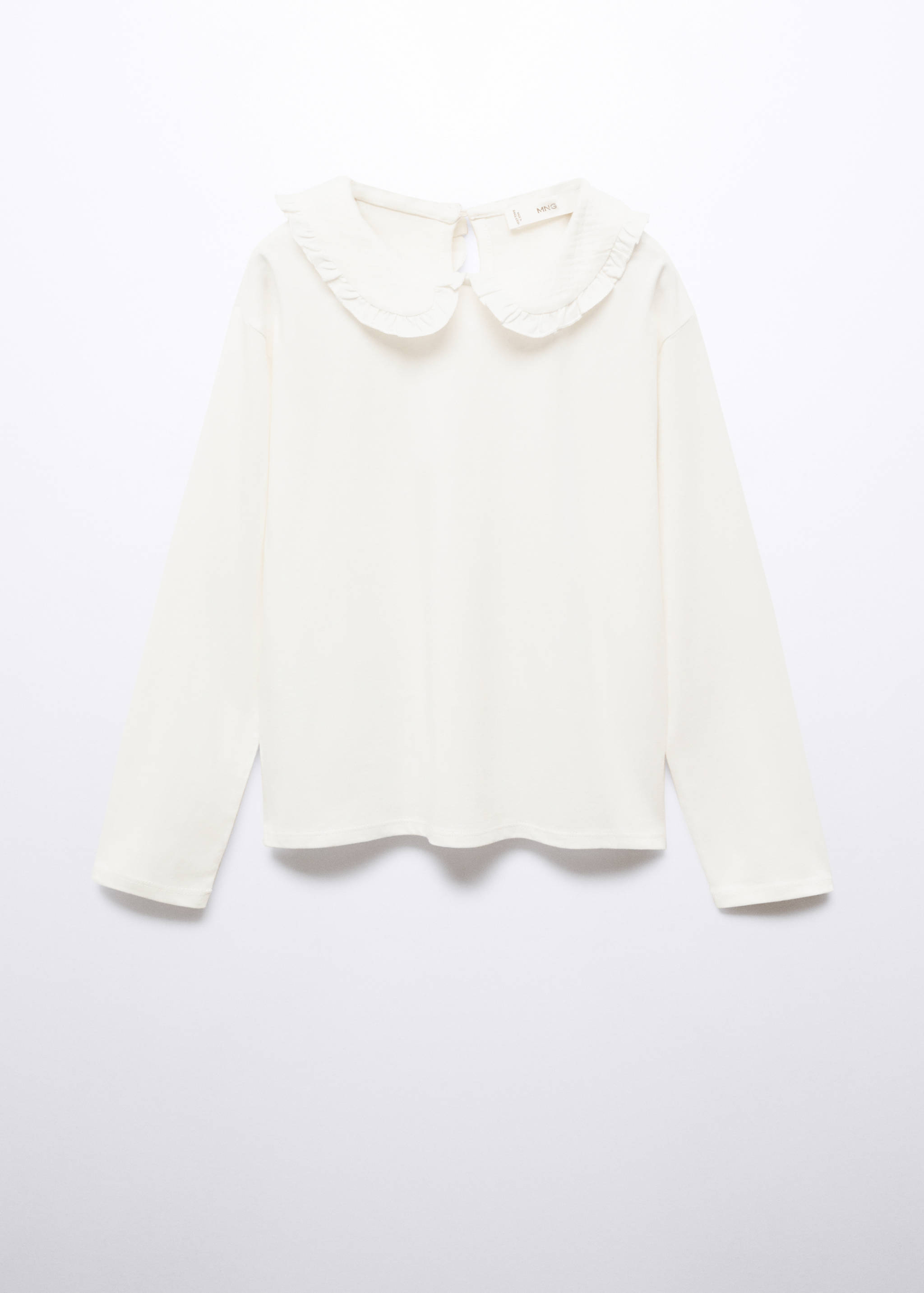 Babydoll collar cotton T-shirt - Article without model