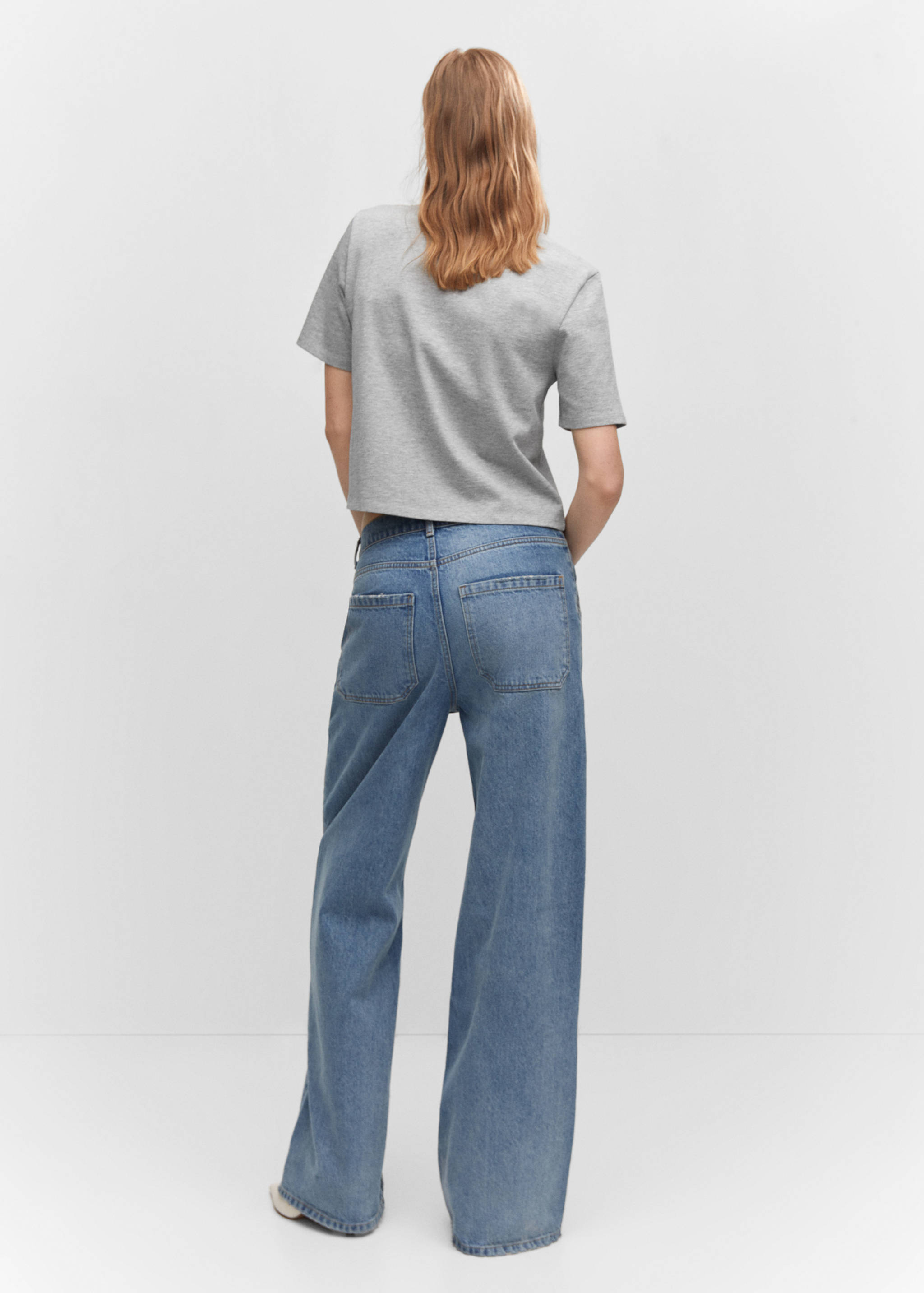 Short sleeved cotton shirt - Reverse of the article