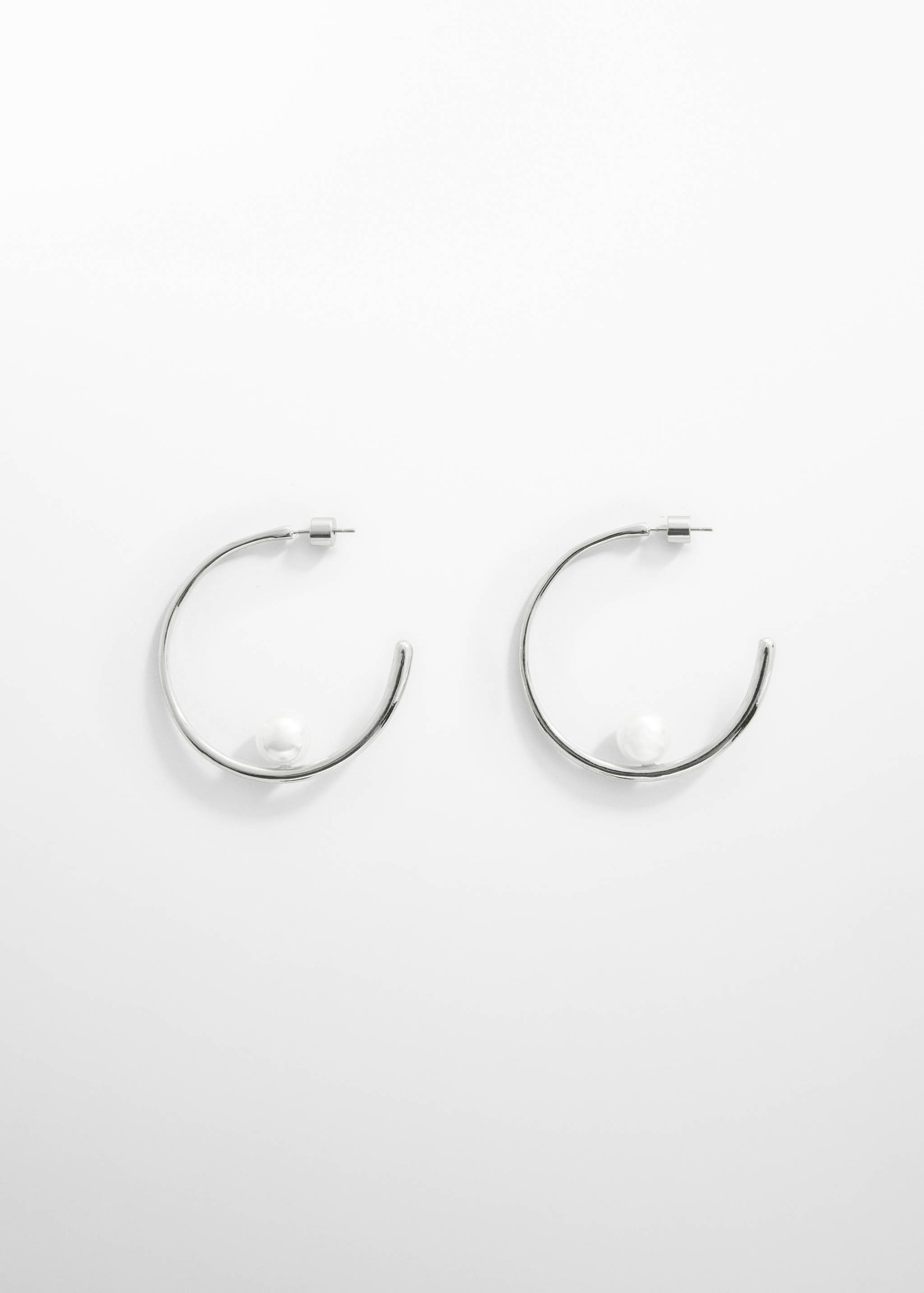 Pearl-bead hoops earrings - Article without model