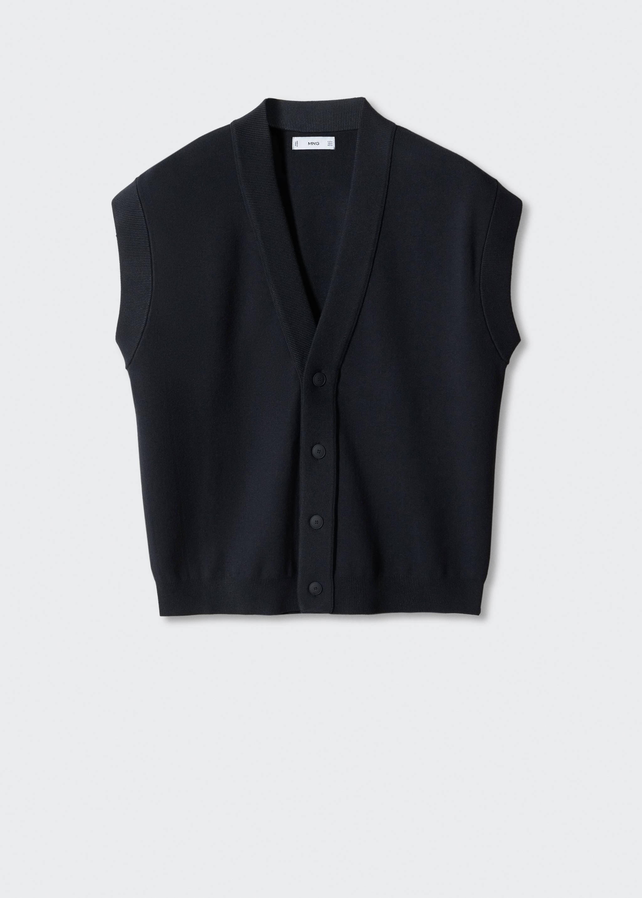 Knitted gilet with buttons - Article without model