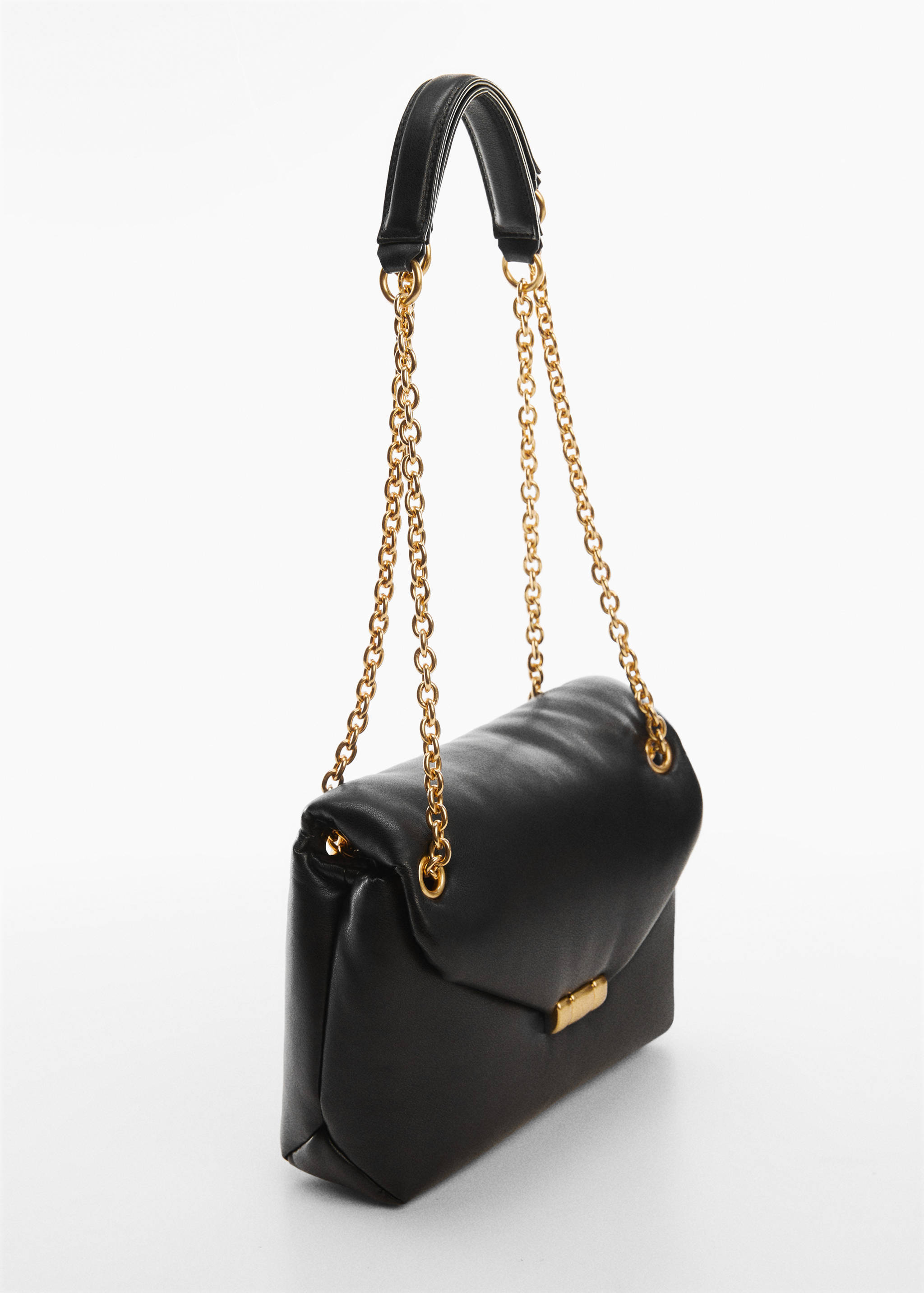 Pikowana torebka z klapą - Plan średni