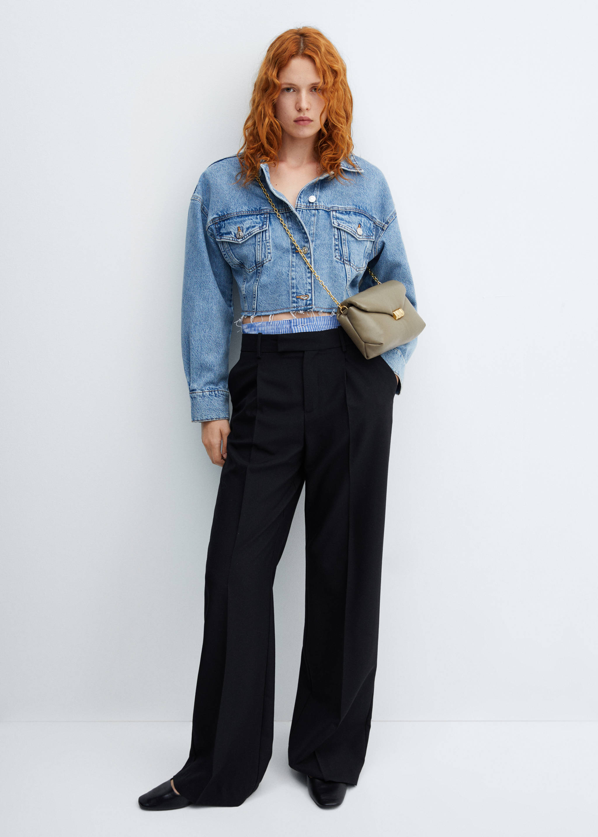 Quilted bag with chain handle - General plane