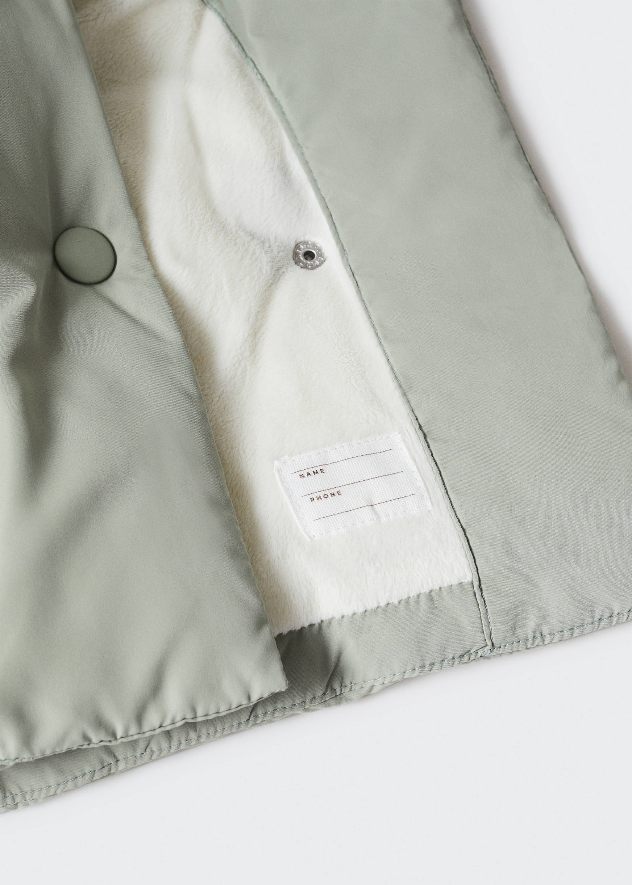 Anorak matelassé imitation fourrure - Détail de l'article 0